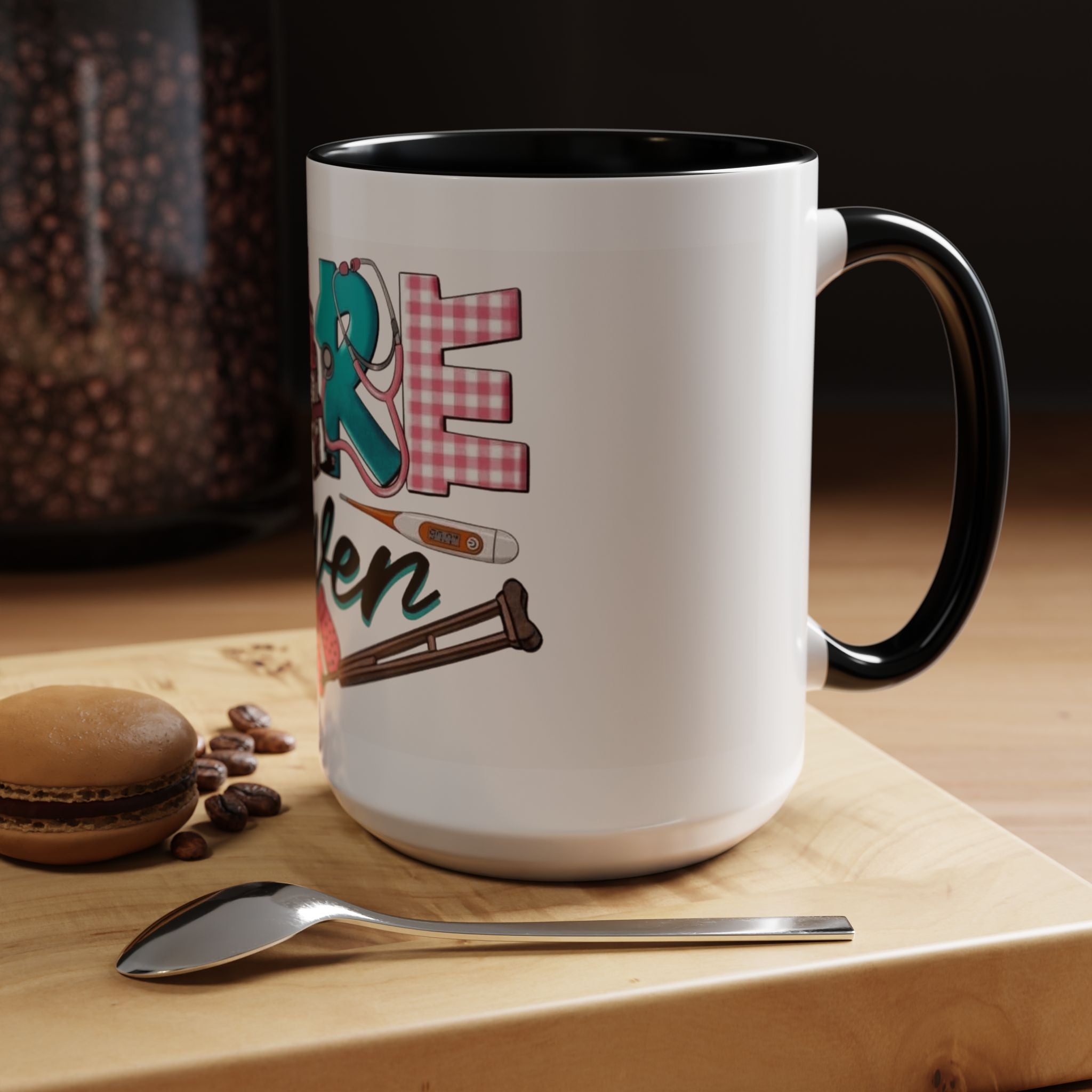 Nurse Given Accent Coffee Mug — Caregiver & Medical Equipment Design Christmas mug for all healthcare heroes