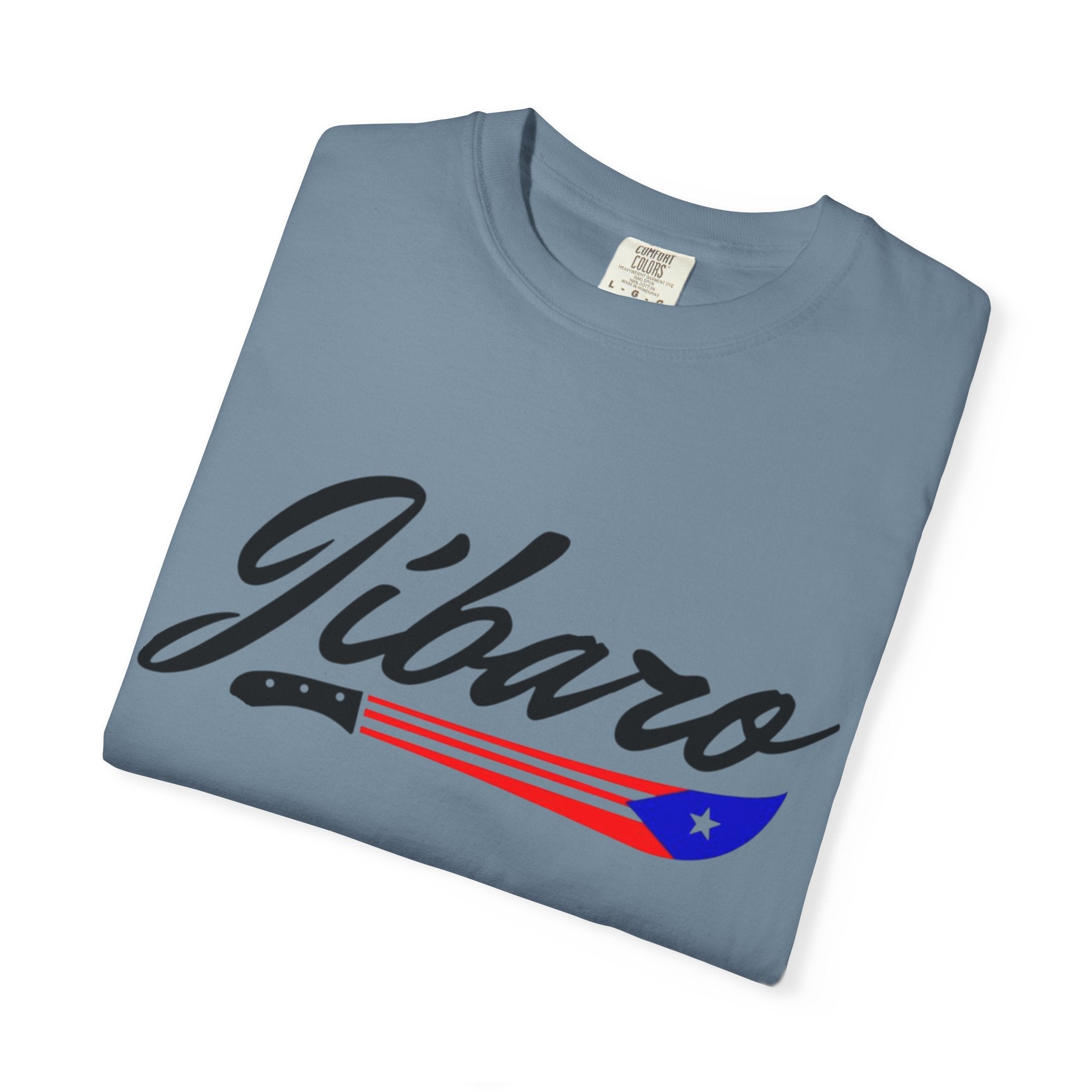 T-Shirt  "Jíbaro" Puerto Rican Heritage Tee (Back Machete  Sombrero de Paja Design) Puerto Rico’s Navidades