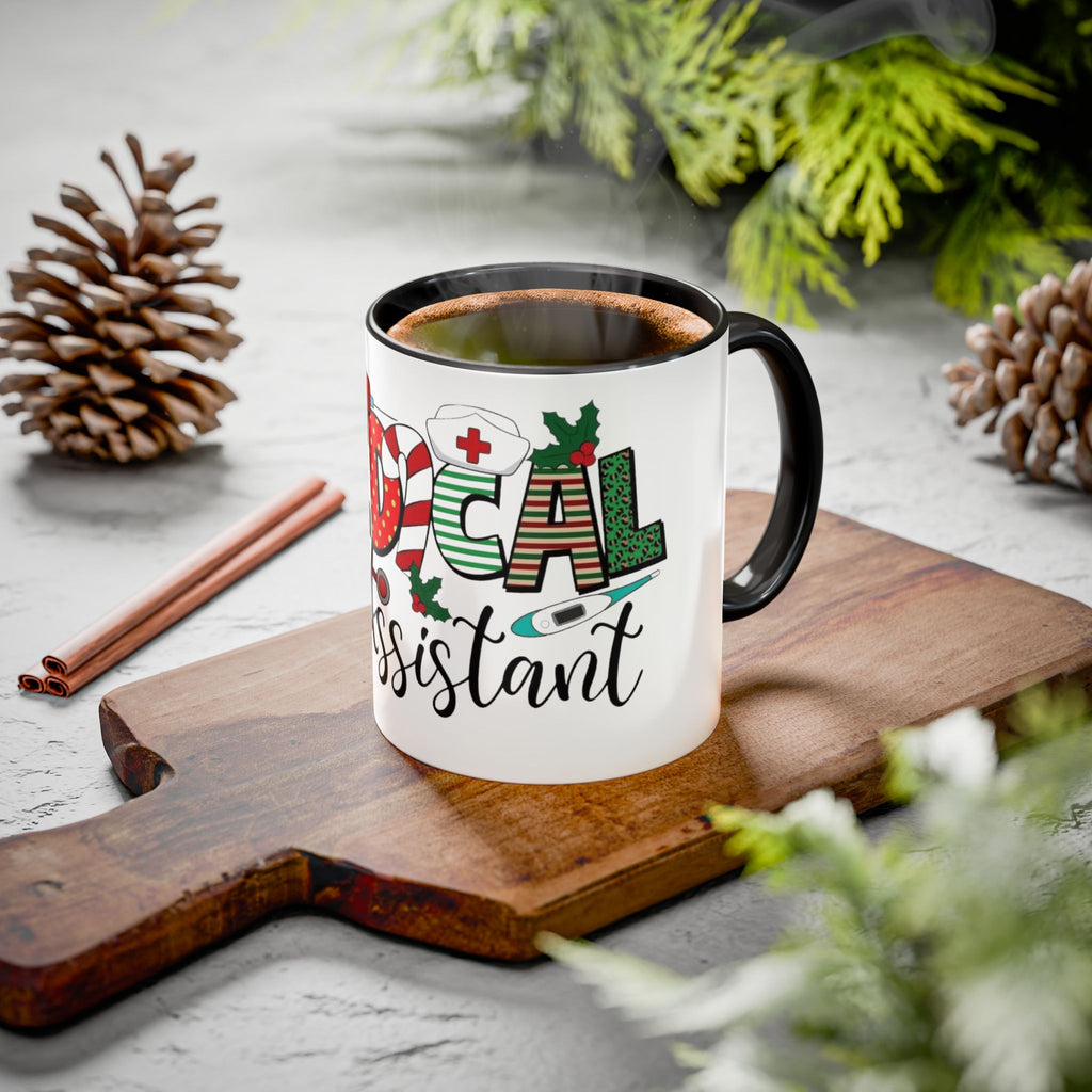 Medical Assistant Christmas Mug — Festive Colorful 11oz/15oz Coffee Cup Medical Christmas Mug