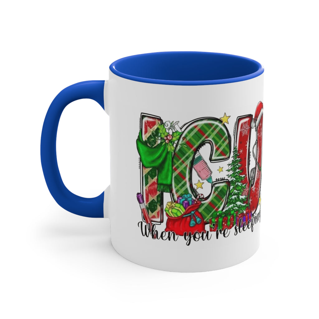 Christmas Joy Accent Mug — Festive 'JOY' Holiday Coffee Cup (11oz)Medical Christmas Mug
