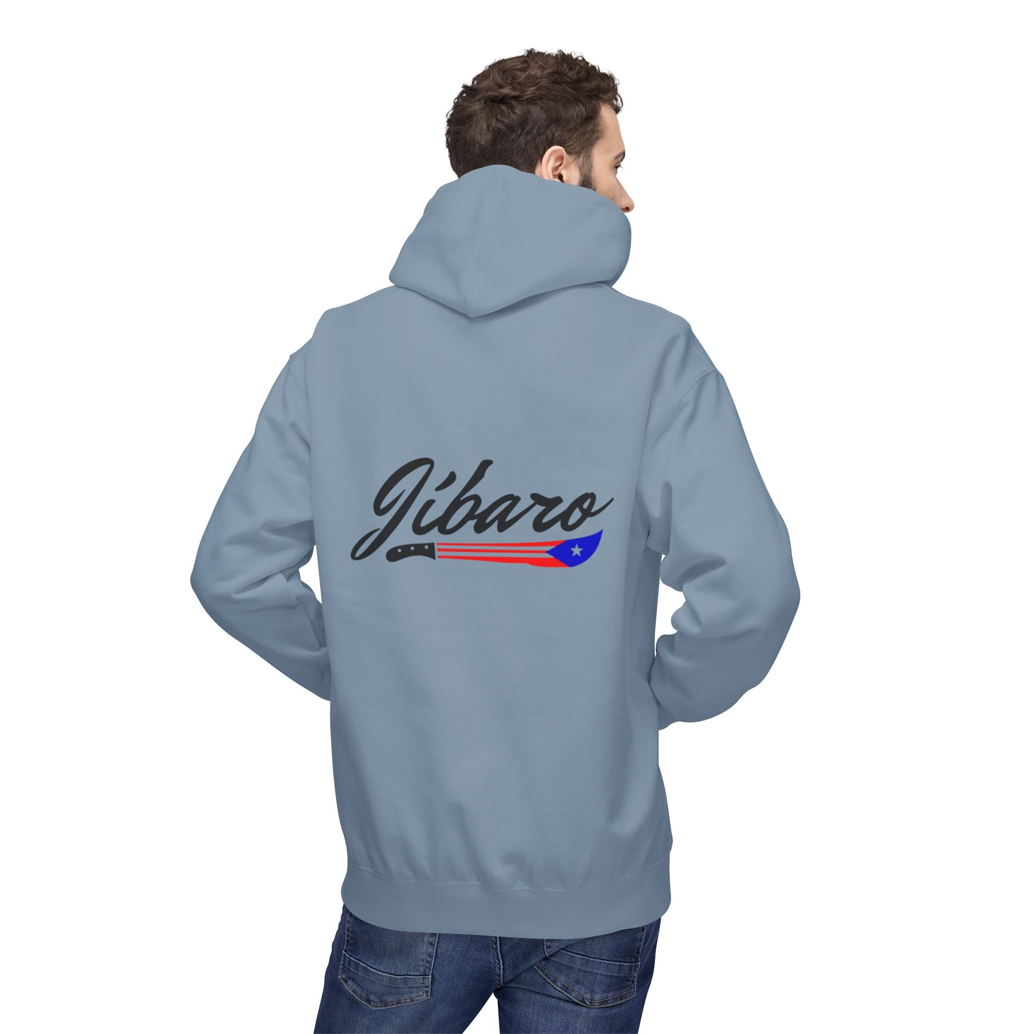 Gíbaro Hoodie  Puerto Rican Pride Pullover with Flag Machete Design
