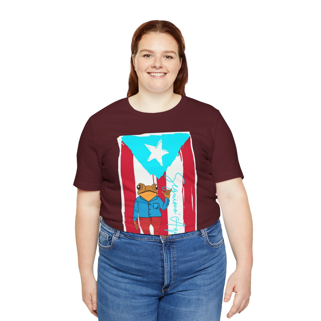 Puerto Rican Coqui Flag T‑Shirt  Boricua Pride Tee