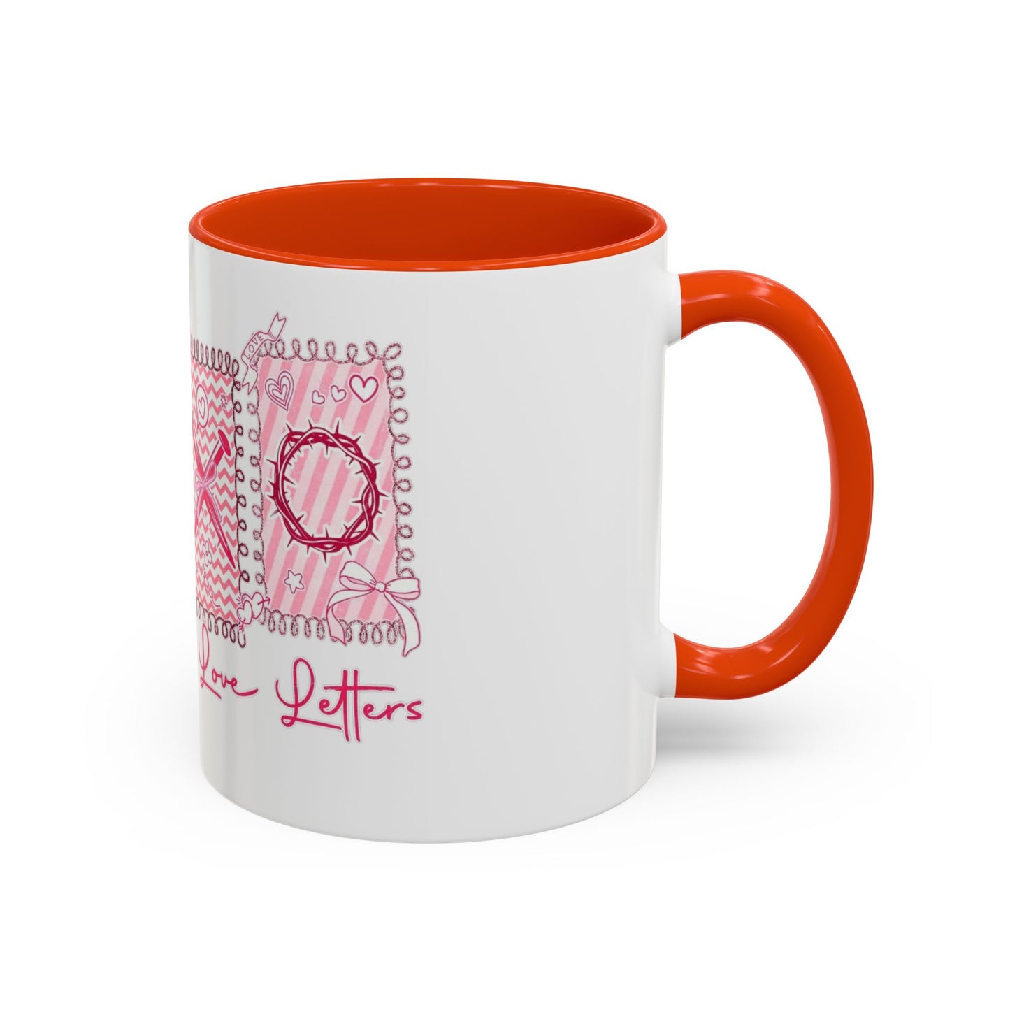 Love Letters XOXO Ceramic Mug — Colorful 11oz & 15oz Coffee Cup