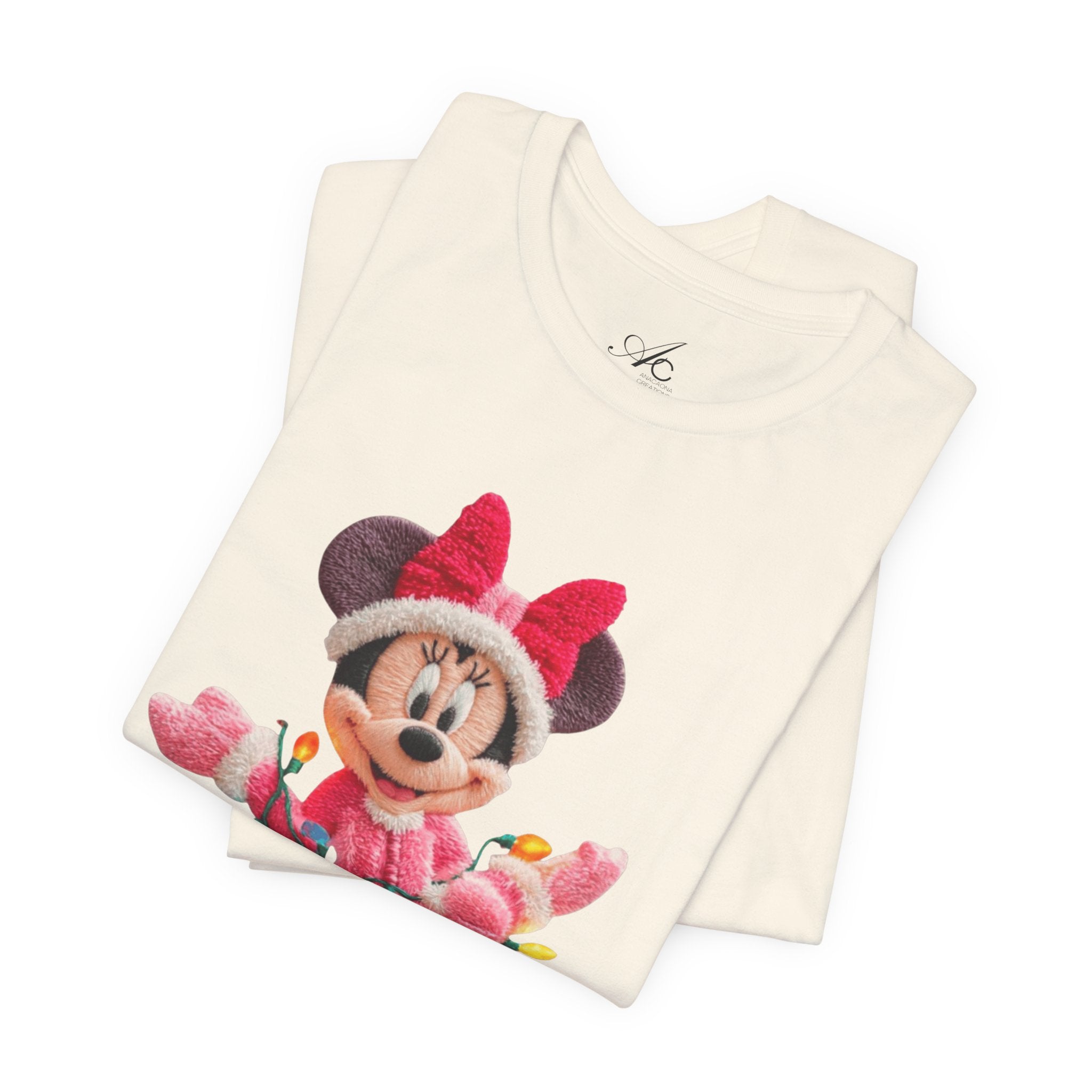 Minnie Mouse Holiday Lights T-Shirt Festive Holiday Designs