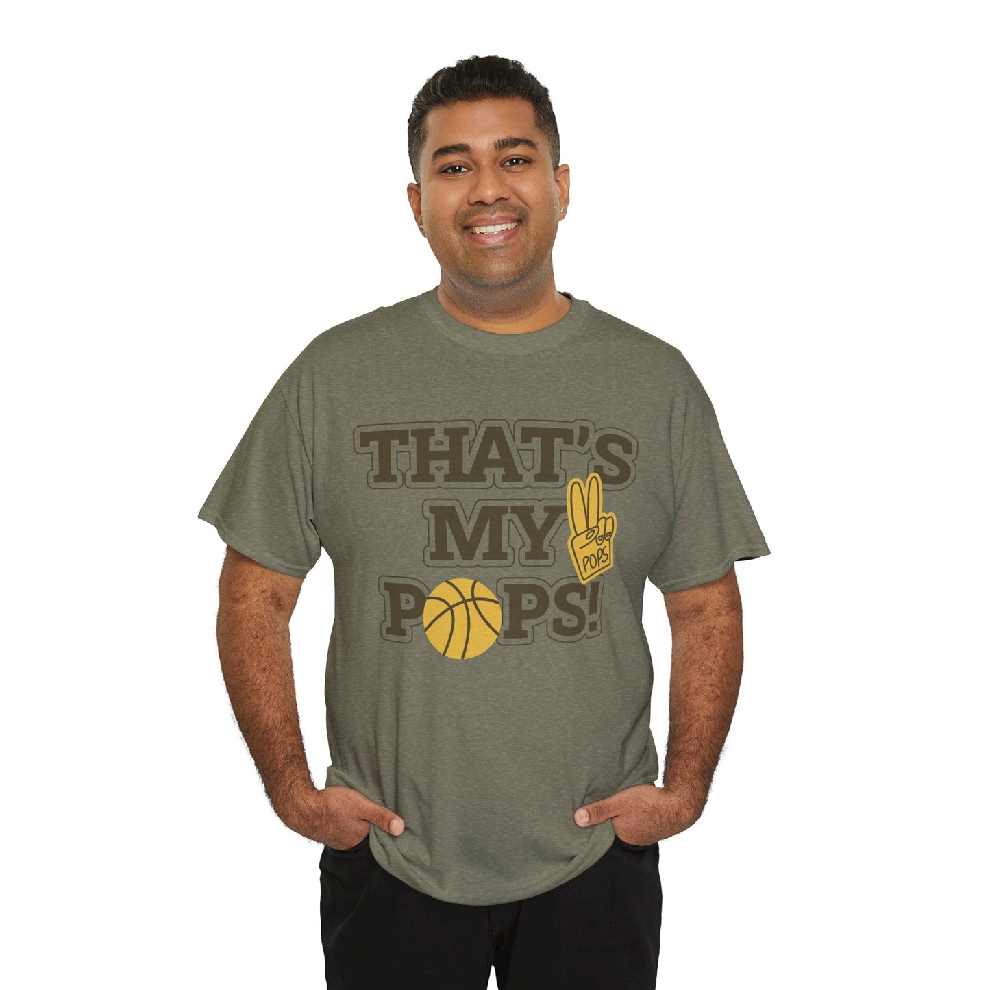 Basketball Dad Tee, Unisex Heavy Cotton T-Shirt for Father's Day, Sports Gift, Father's Day Gift, Family Tee, Casual Wear