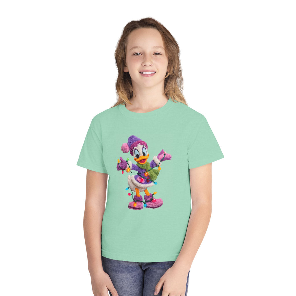 Duckling Holiday Tee — Cute Winter Lights Kids T-Shirt