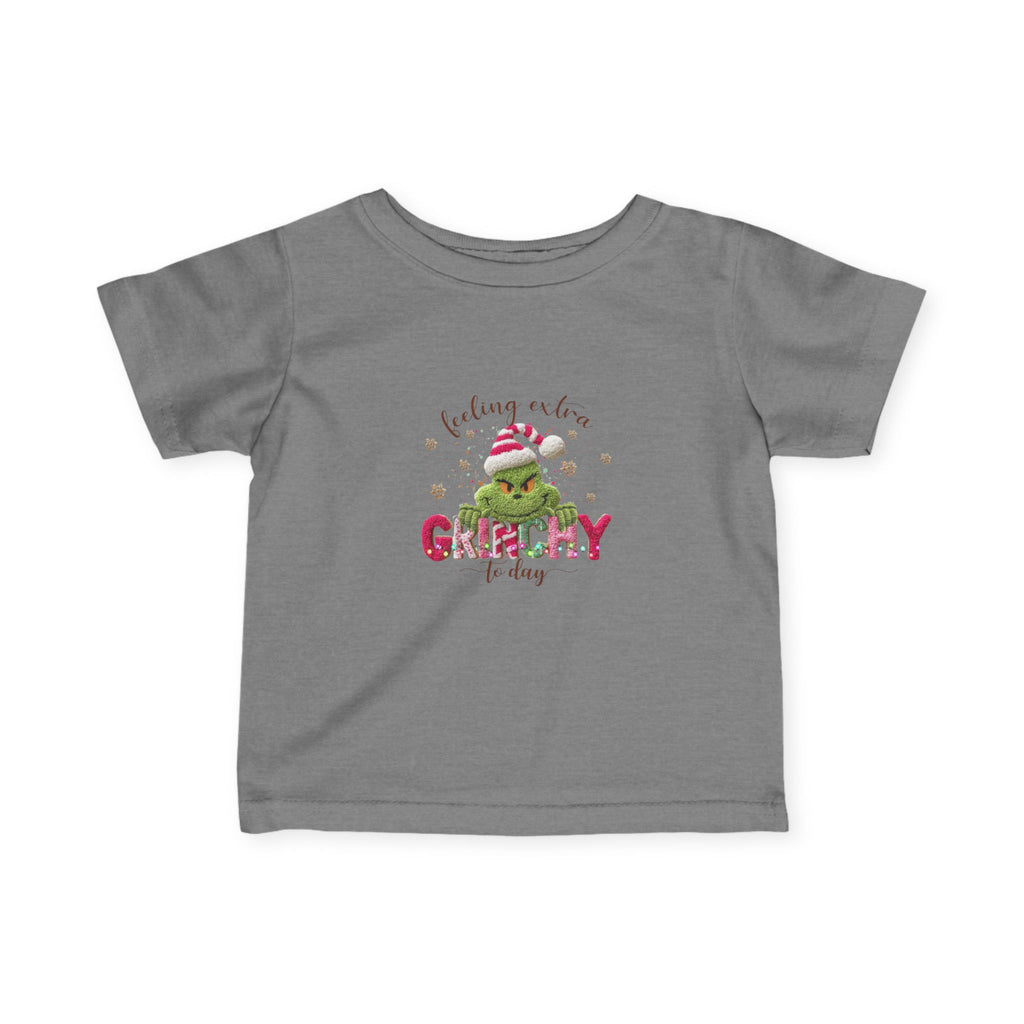 Infant Tee - "Feeling a Little Grinchy Today" Cute Baby Christmas Shirt
