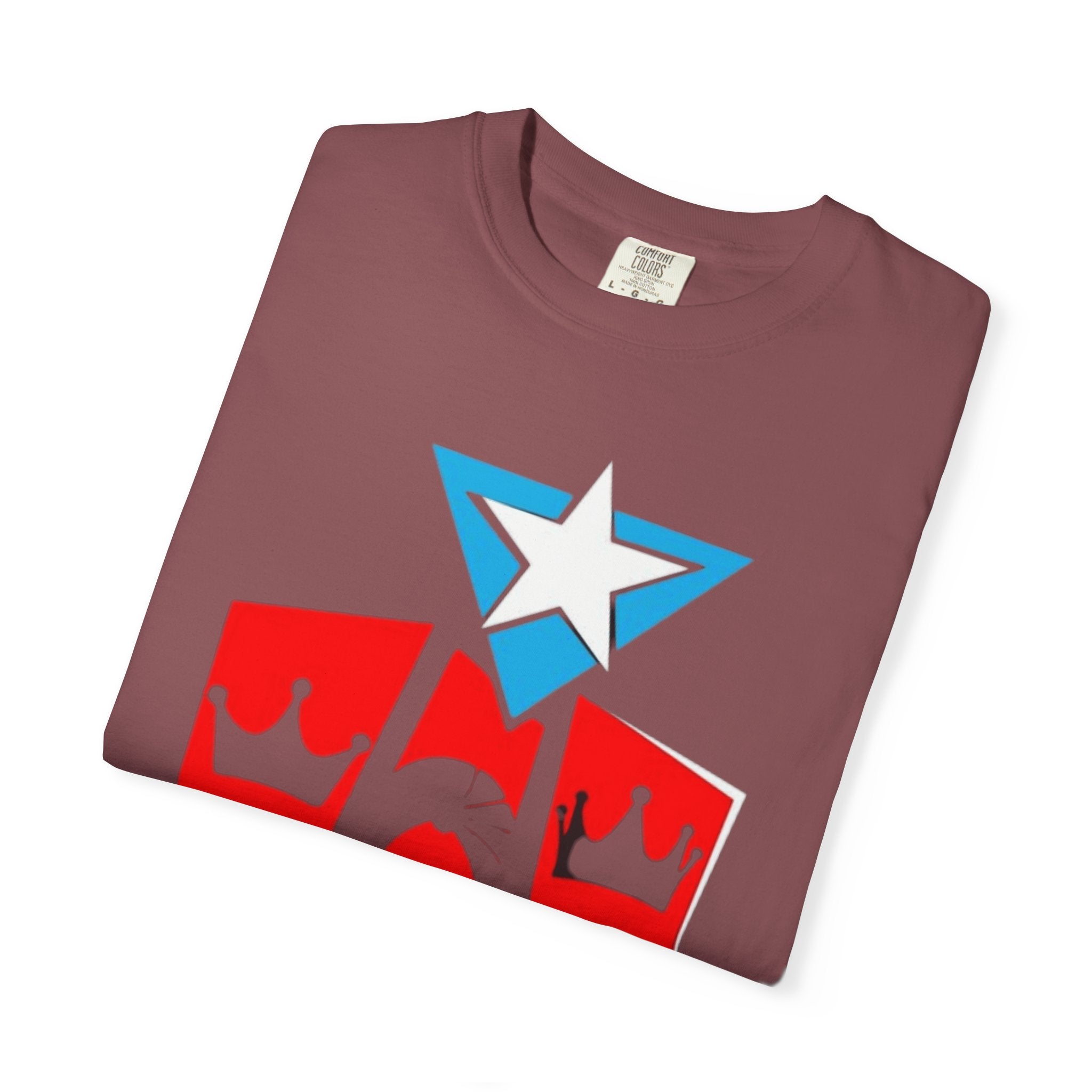 The Three Kings T-Shirt — Puerto Rican Three Kings Graphic Tee (Star & Crown Silhouettes)