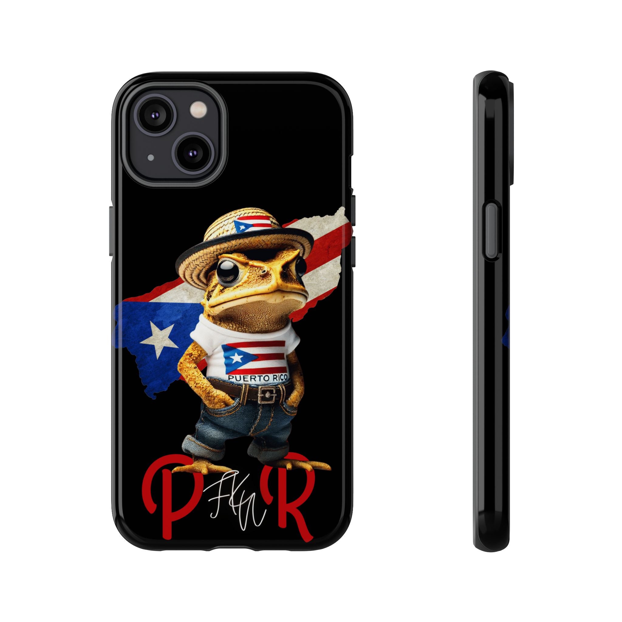 Puerto Rican Frog Tough Phone Case  Puerto Rico Flag Patriotic Protective Case