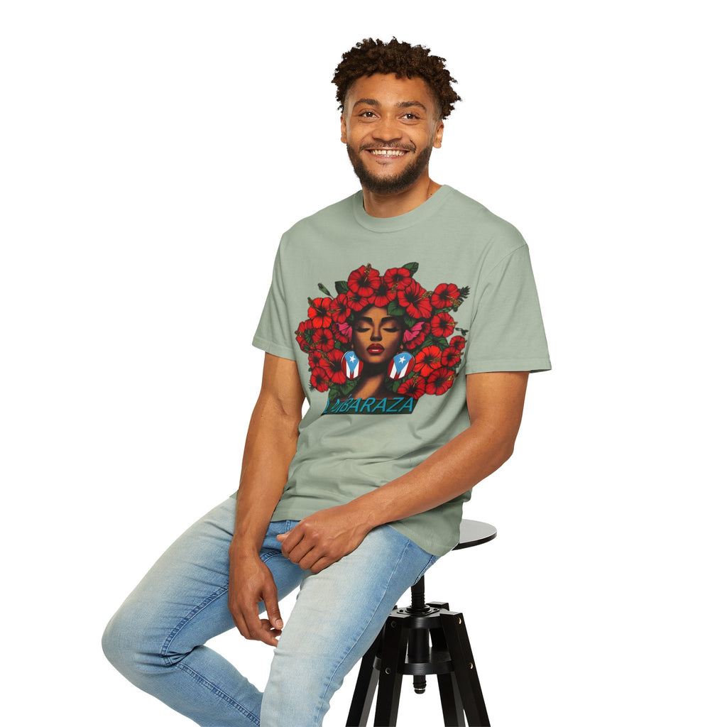 Puerto Rico Navidades T-Shirt — "La Jíbaraza" Floral Puerto Rican Pride Tee