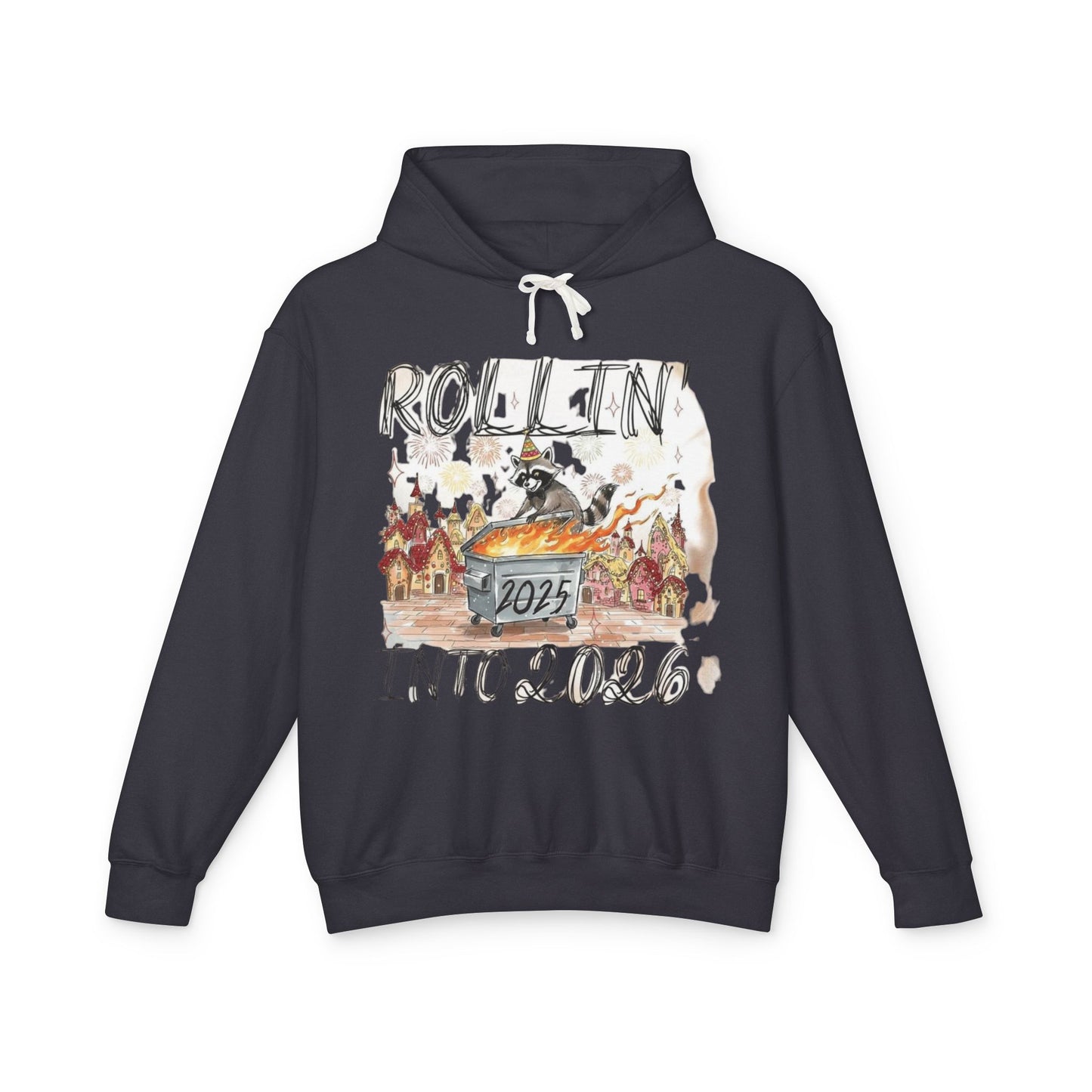 Rollin' Into 2026 Retro Winter Hooded Sweatshirt