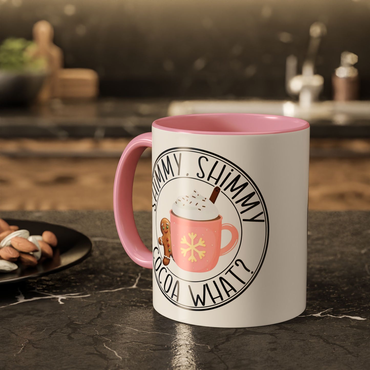 Cute Cocoa Mugs with Gingerbread Design Perfect for Winter Holiday CheerBeverage Cup Christmas Design