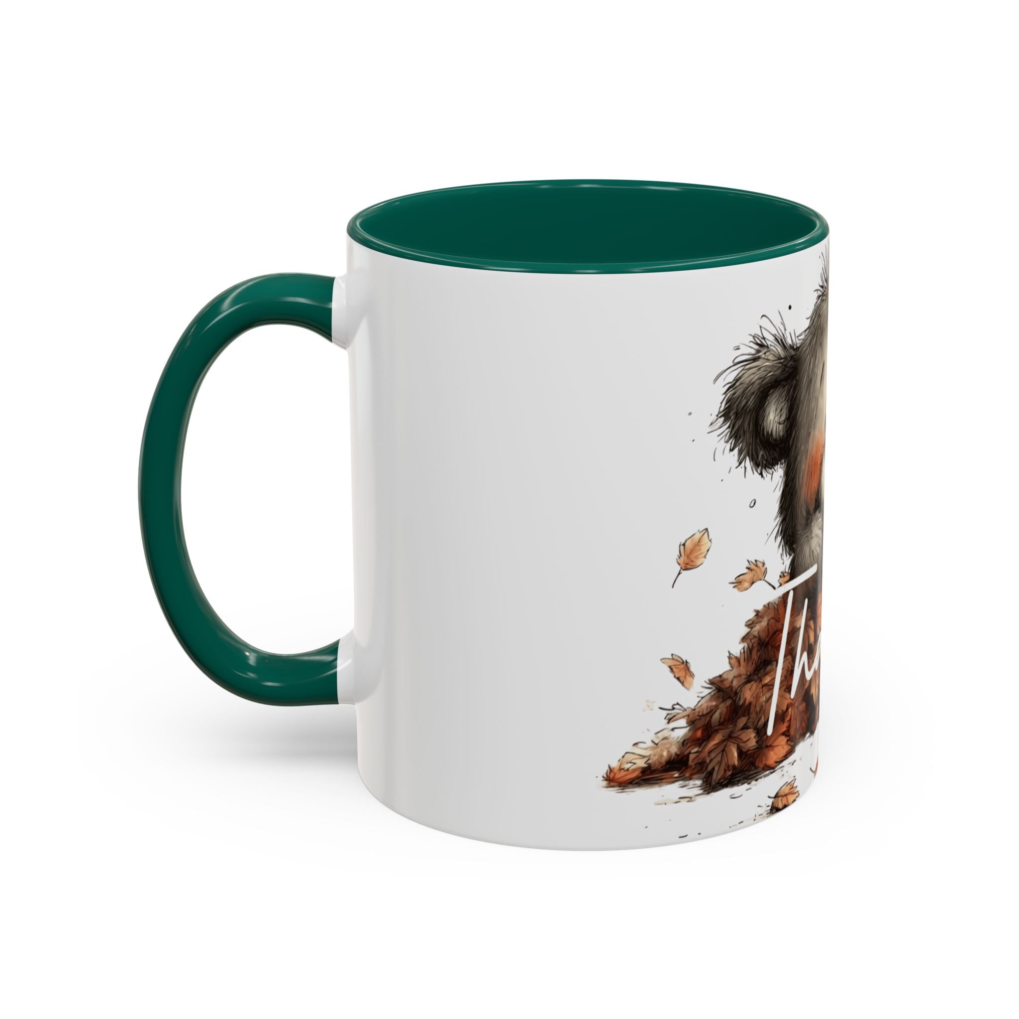 Thankful Bear Autumn Mug — Cute Fall Coffee Cup (11oz, 15oz)