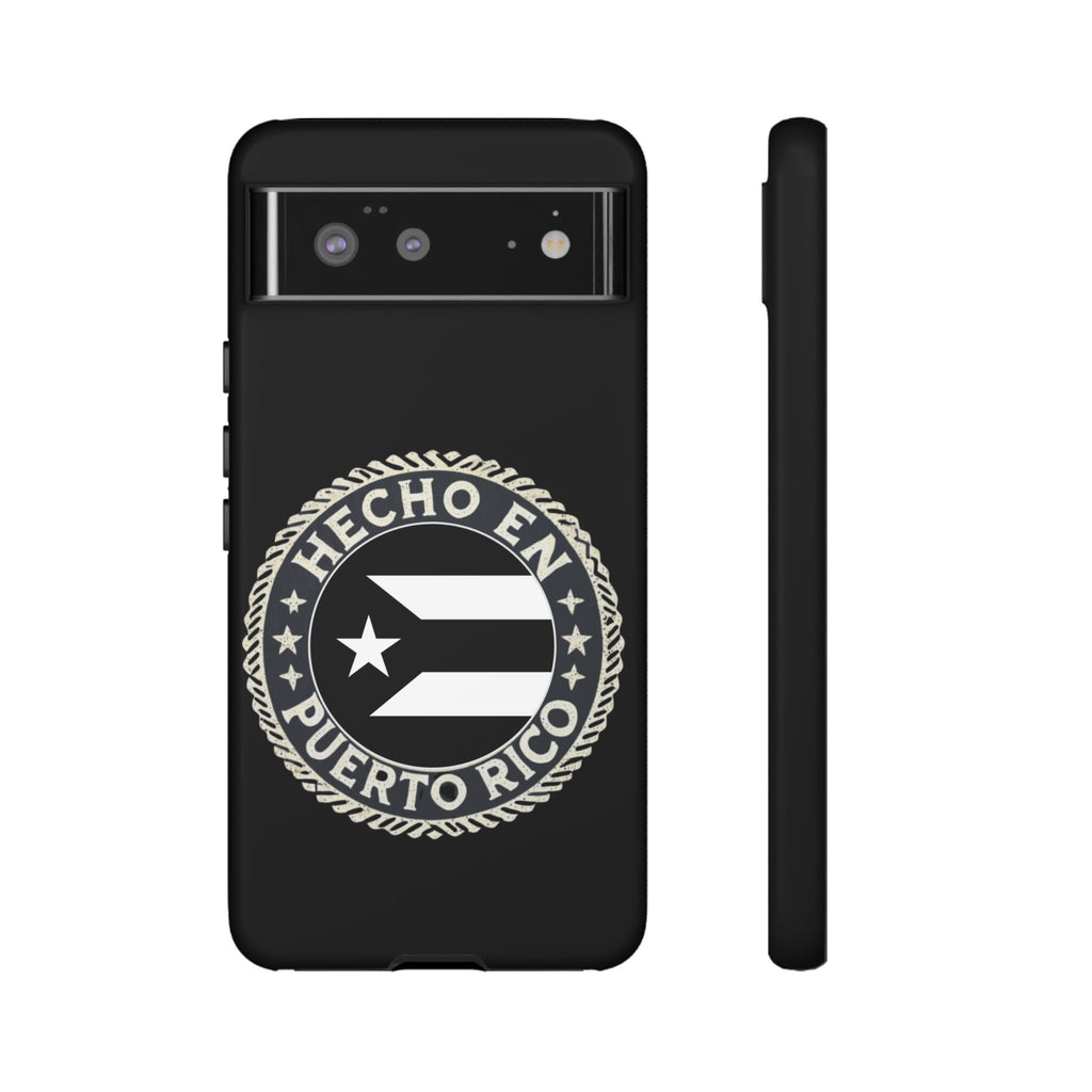 Hecho en Puerto Rico Phone Case  Puerto Rican Flag Emblem Tough Protective Cover