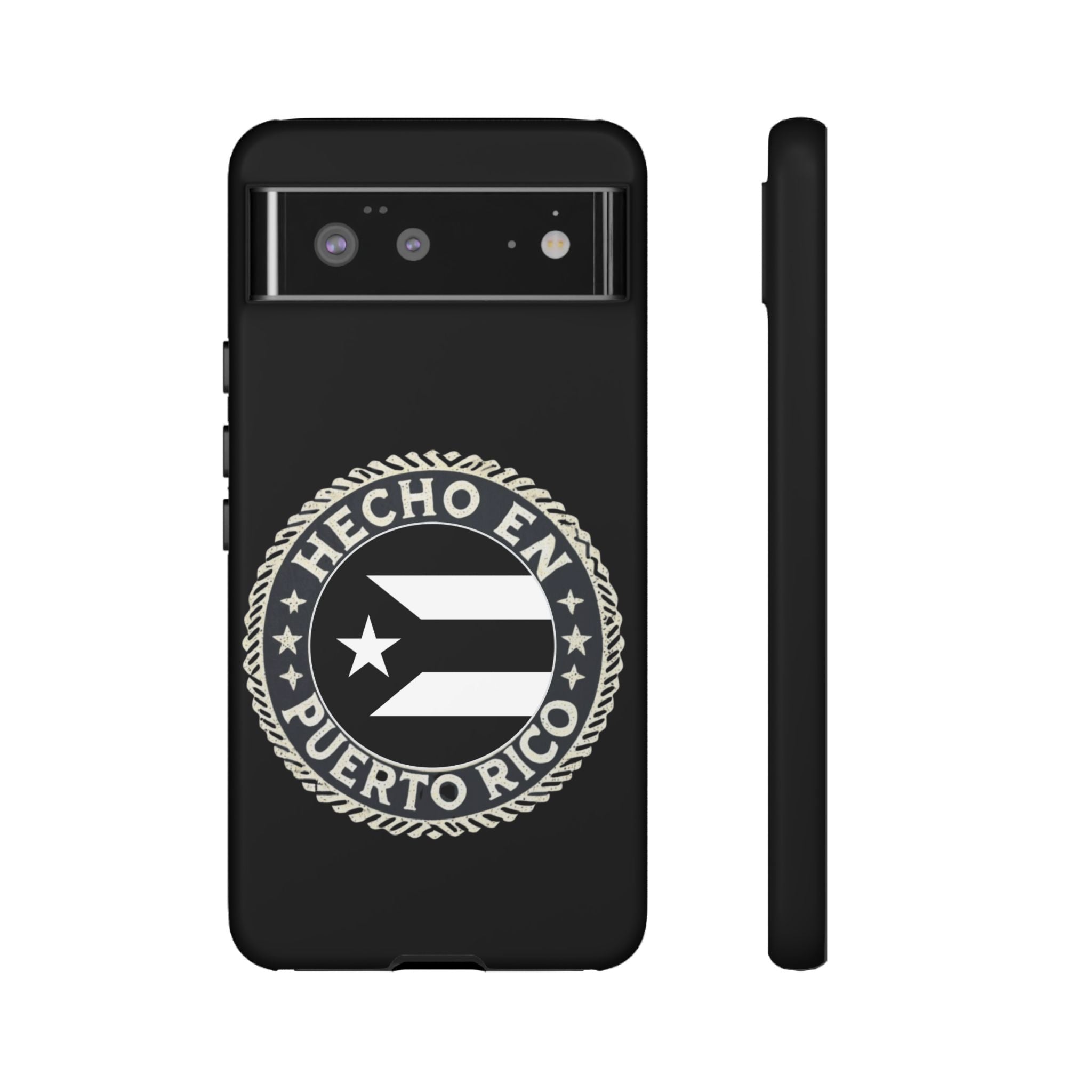 Hecho en Puerto Rico Phone Case  Puerto Rican Flag Emblem Tough Protective Cover
