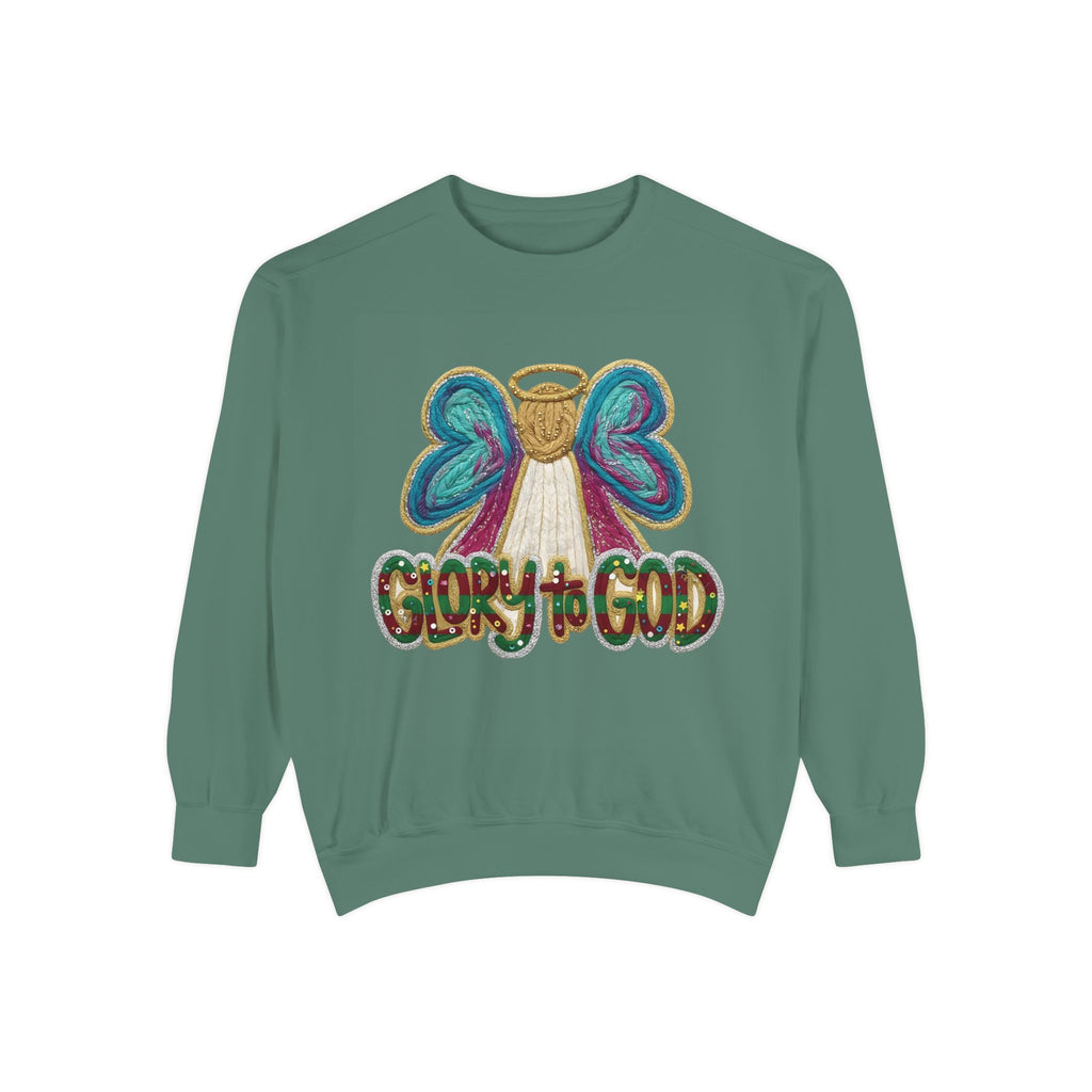 Glory to God Angel Sweatshirt Christmas Holiday Collection  Festive T-Shirt & Sweater