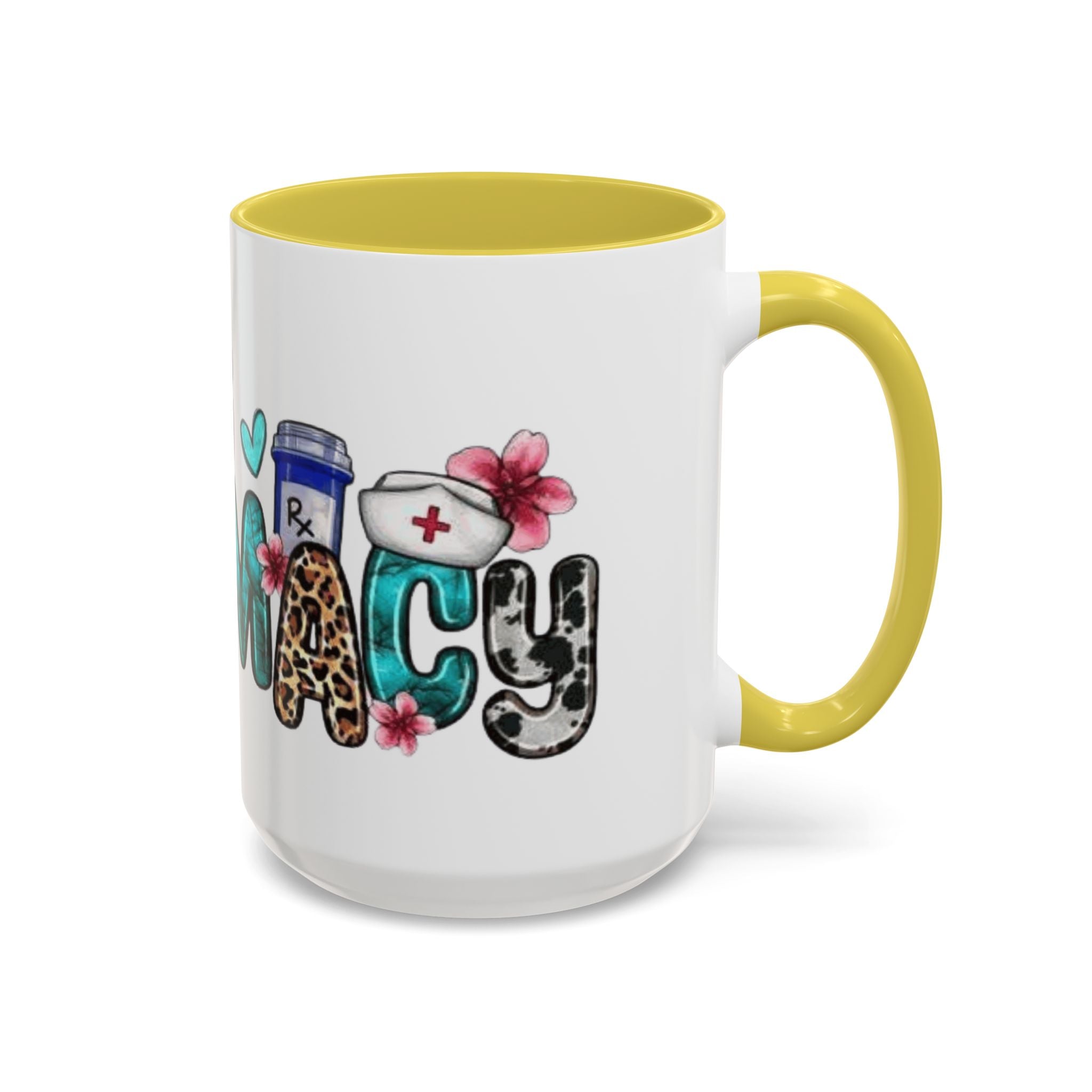 Pharmacy Nurse Coffee Mug — Cute Leopard & Teal Medical Design (11oz/15oz)Christmas mug for all healthcare heroes