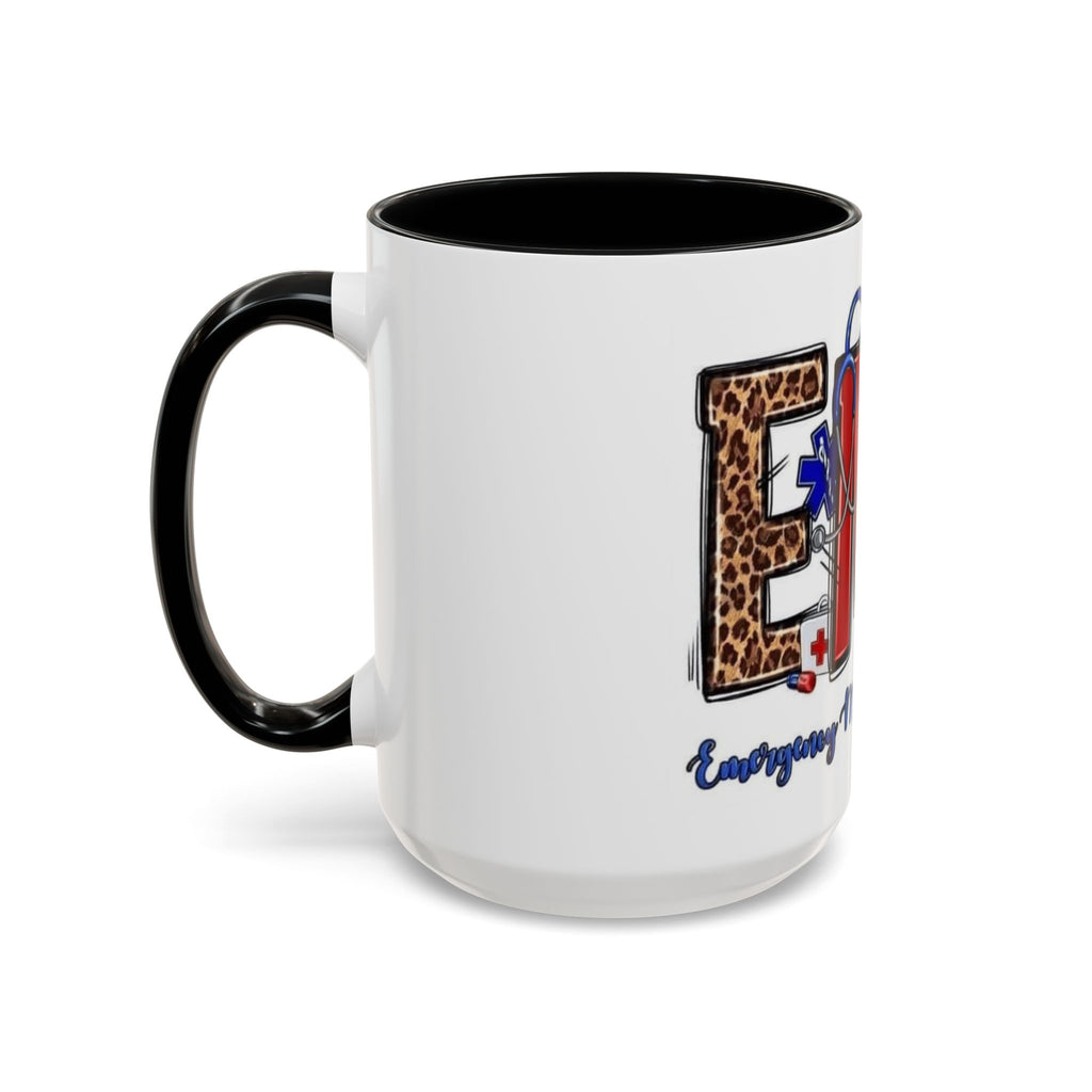 EMT Coffee Mug — Emergency Medical Technician Ambulance Stethoscope Design (11/15oz) Medical Christmas Mug