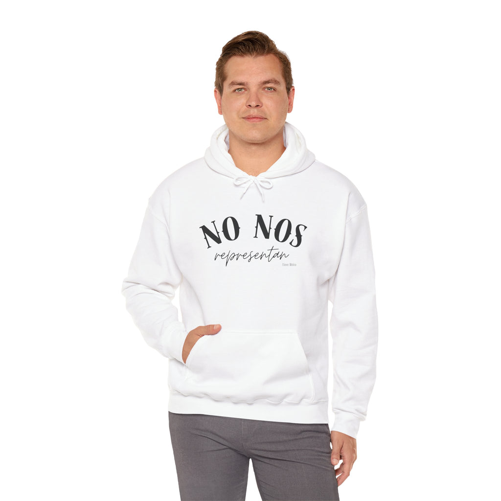 Puerto Rican Pride Hoodie  “No Nos representan” Front & Puñeta Flag Back
