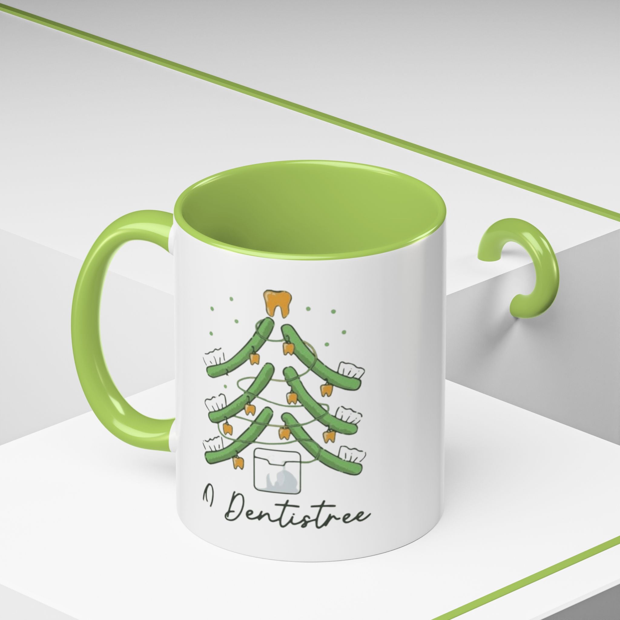 Dentist Christmas Mug - 'A Dentistree' Holiday Coffee Cup (11/15oz)