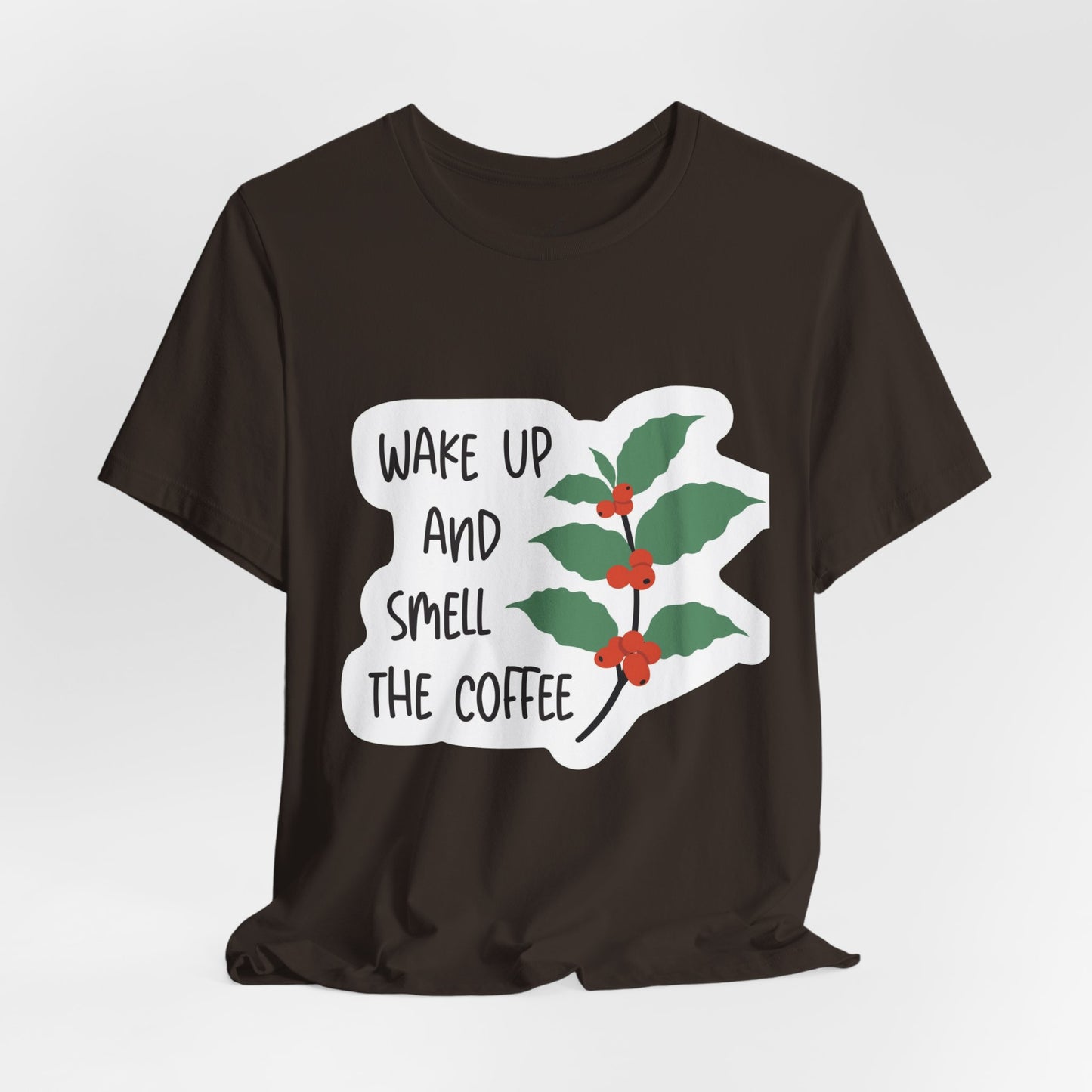 Wake Up and Smell the Coffee Tee  Coffee Plant Graphic T-Shirt