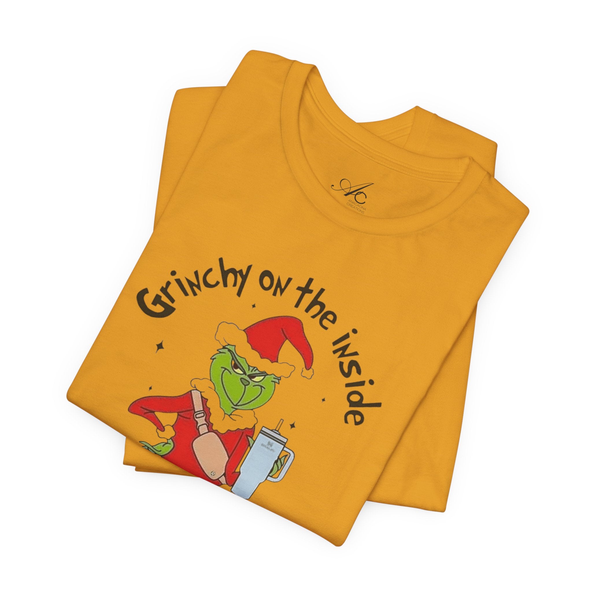 Grinch-Inspired Holiday Tee: 'Grinchy on the Inside, Boogie on the Outside'