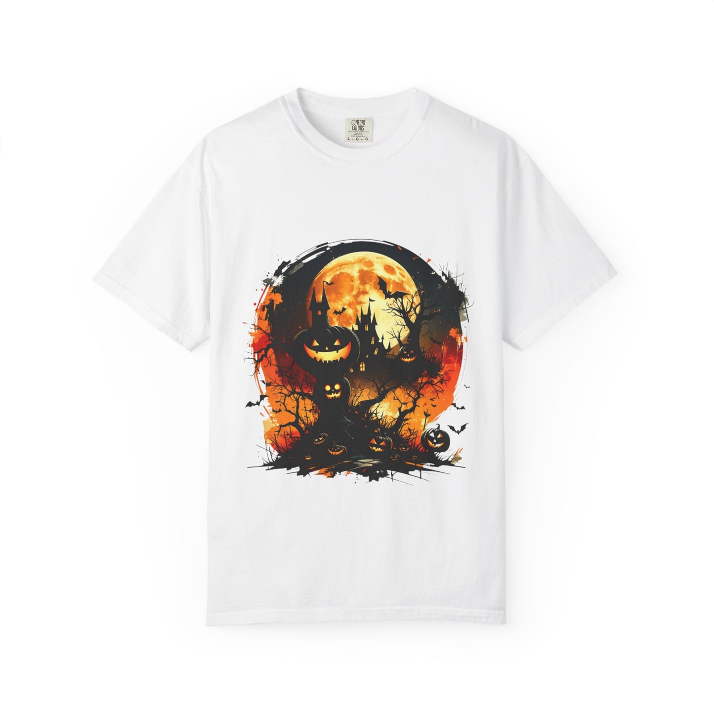 Halloween Moon Graphic T-shirt, Unisex Spooky Shirt, Fall Outfit, October Fest Tee, Halloween Party Wear, Trick or Treat T-shirt