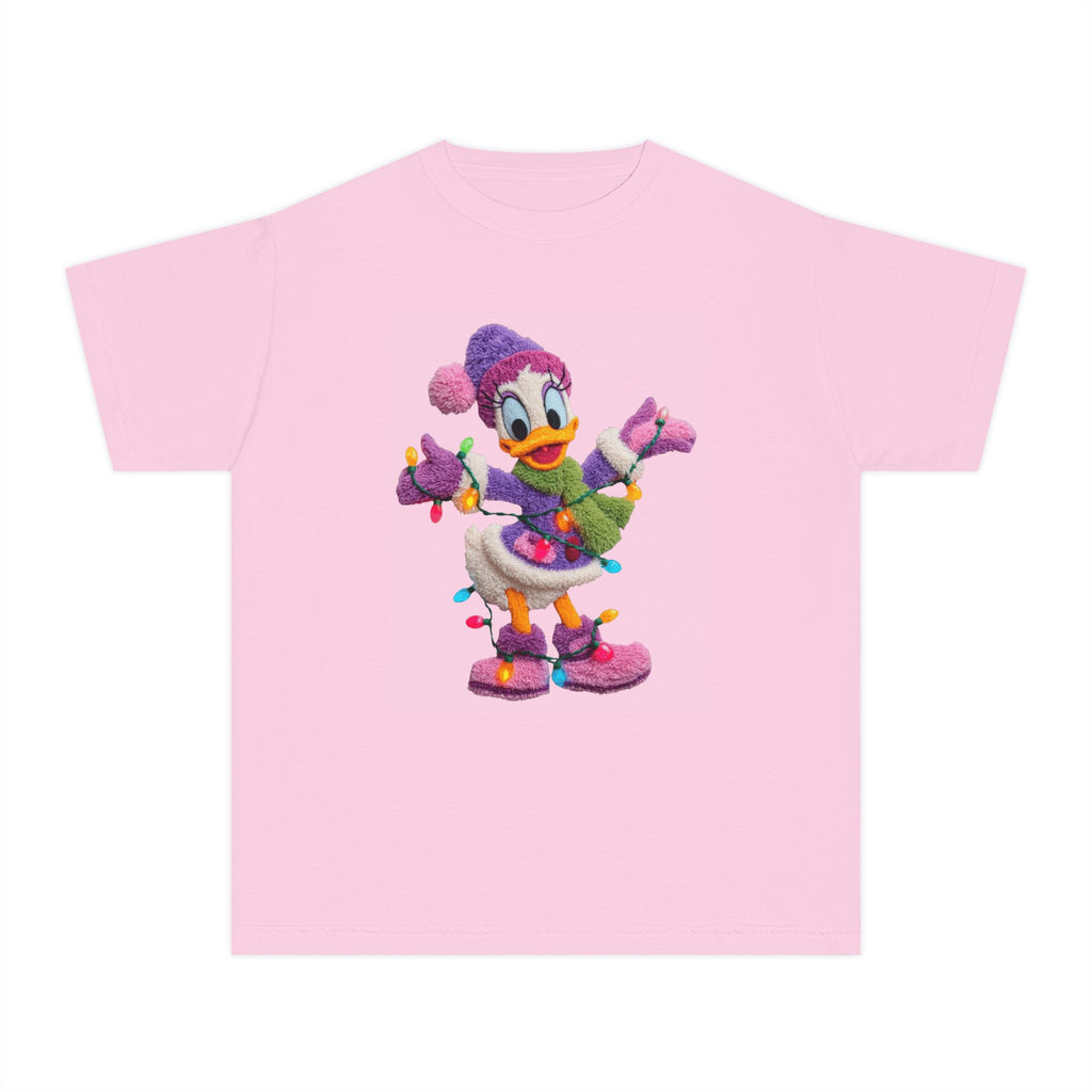 Duckling Holiday Tee — Cute Winter Lights Kids T-Shirt