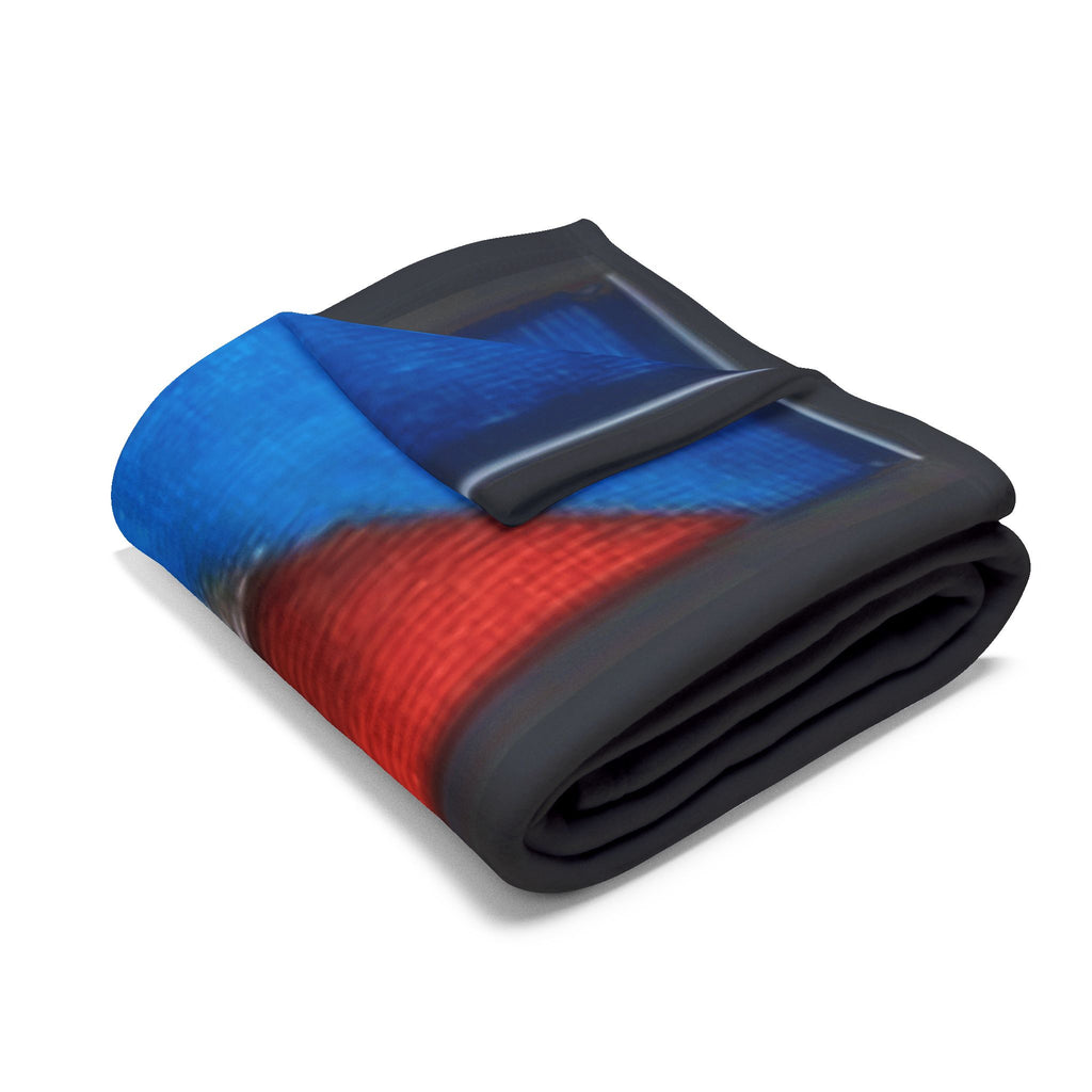Puerto Rican Flag Nativity Fleece Blanket Three Kings Day Navidad Boricua