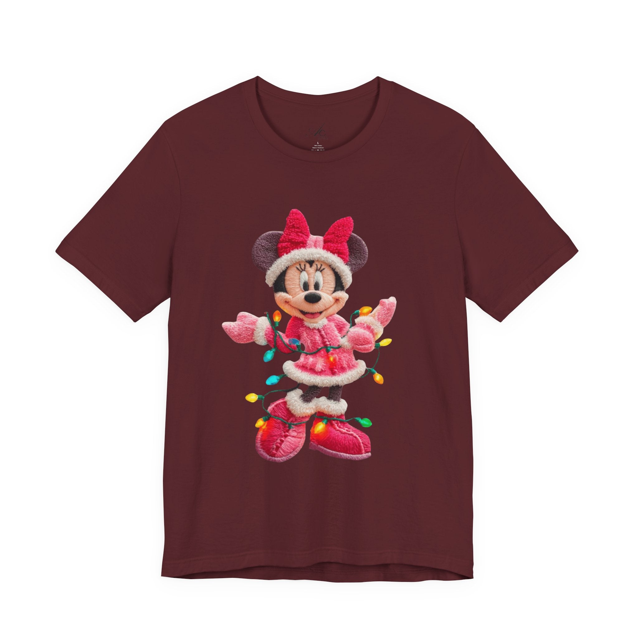 Minnie Mouse Holiday Lights T-Shirt Festive Holiday Designs