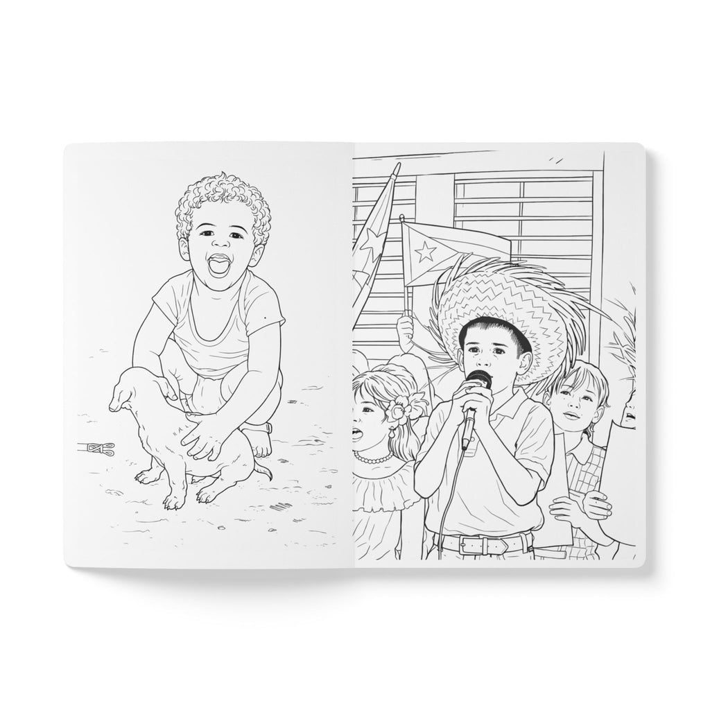 Benito notebook — Latino Popstar Coloring Book & Illustrated Journal