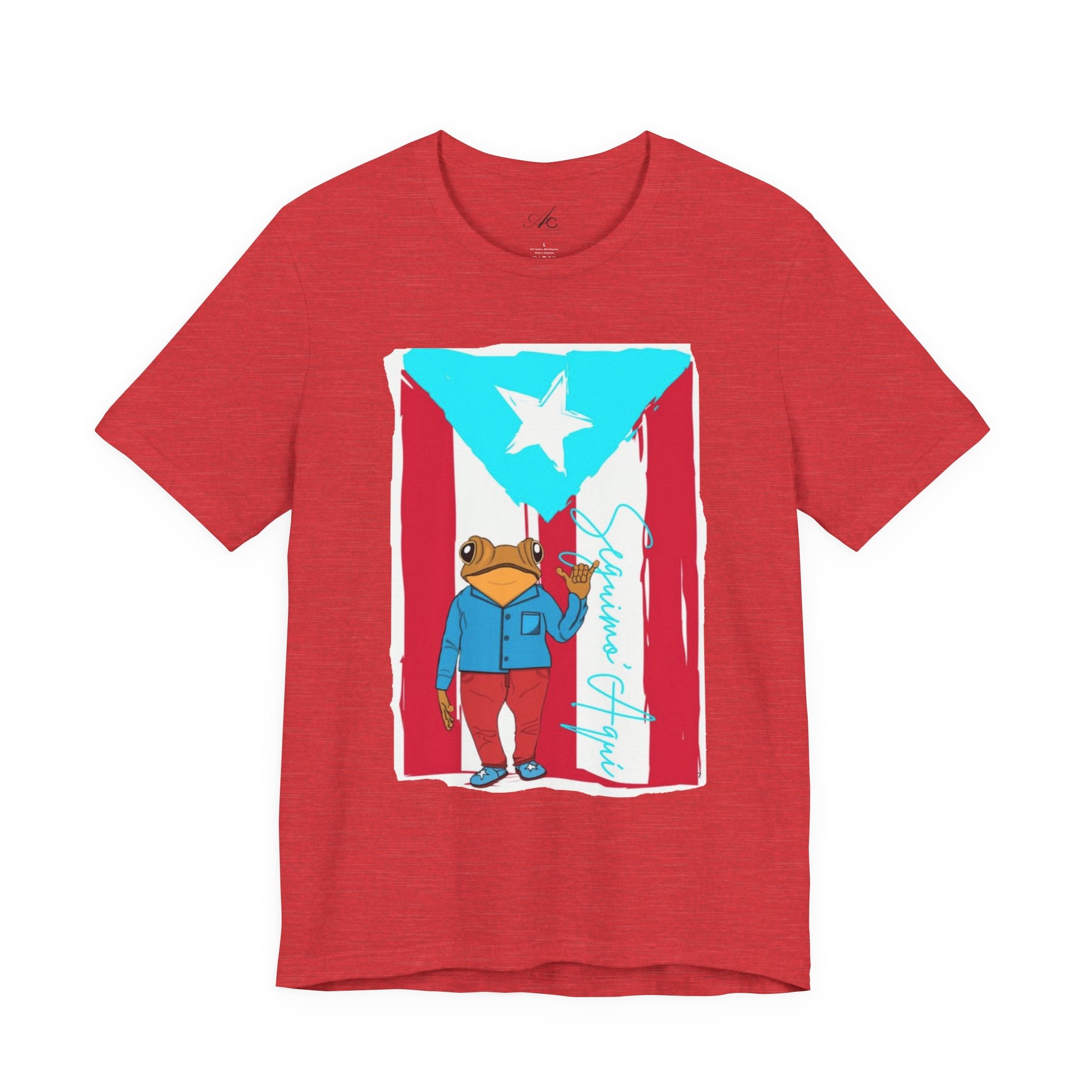 Puerto Rican Coqui Flag T‑Shirt  Boricua Pride Tee