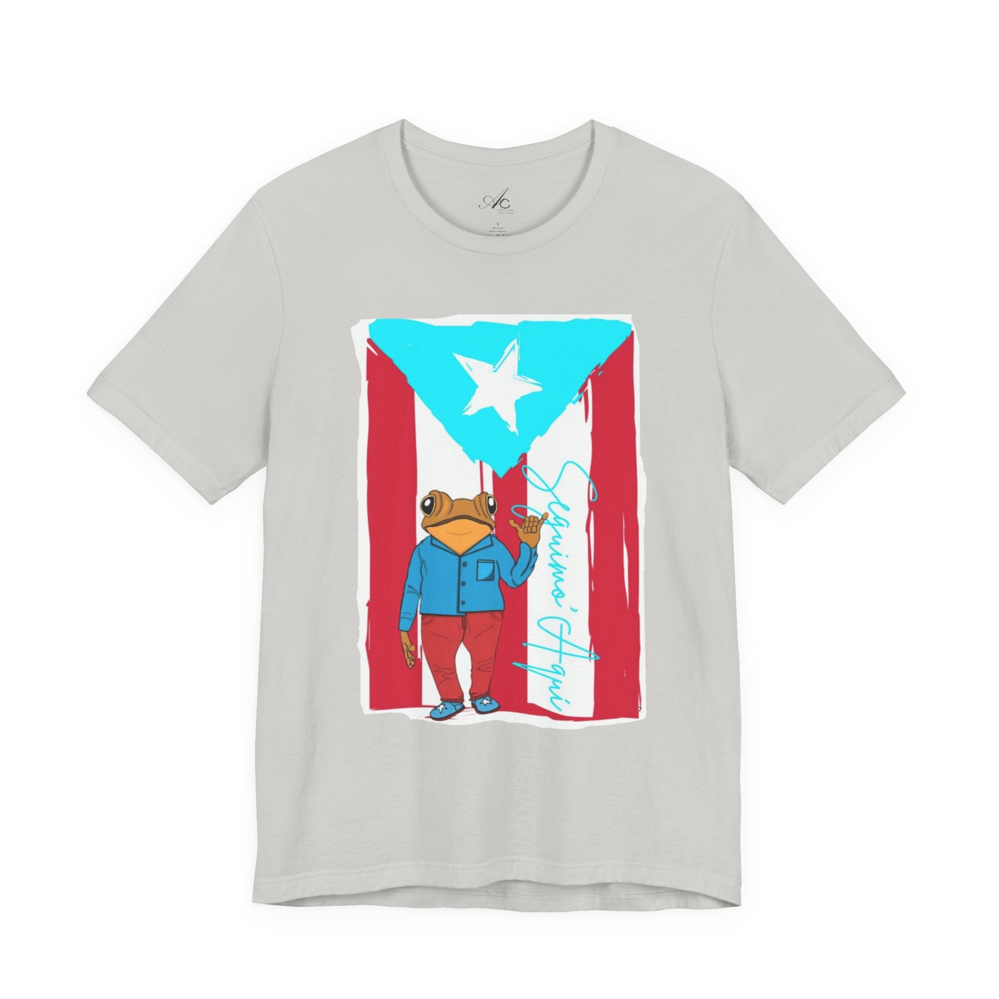 Puerto Rican Coqui Flag T‑Shirt  Boricua Pride Tee
