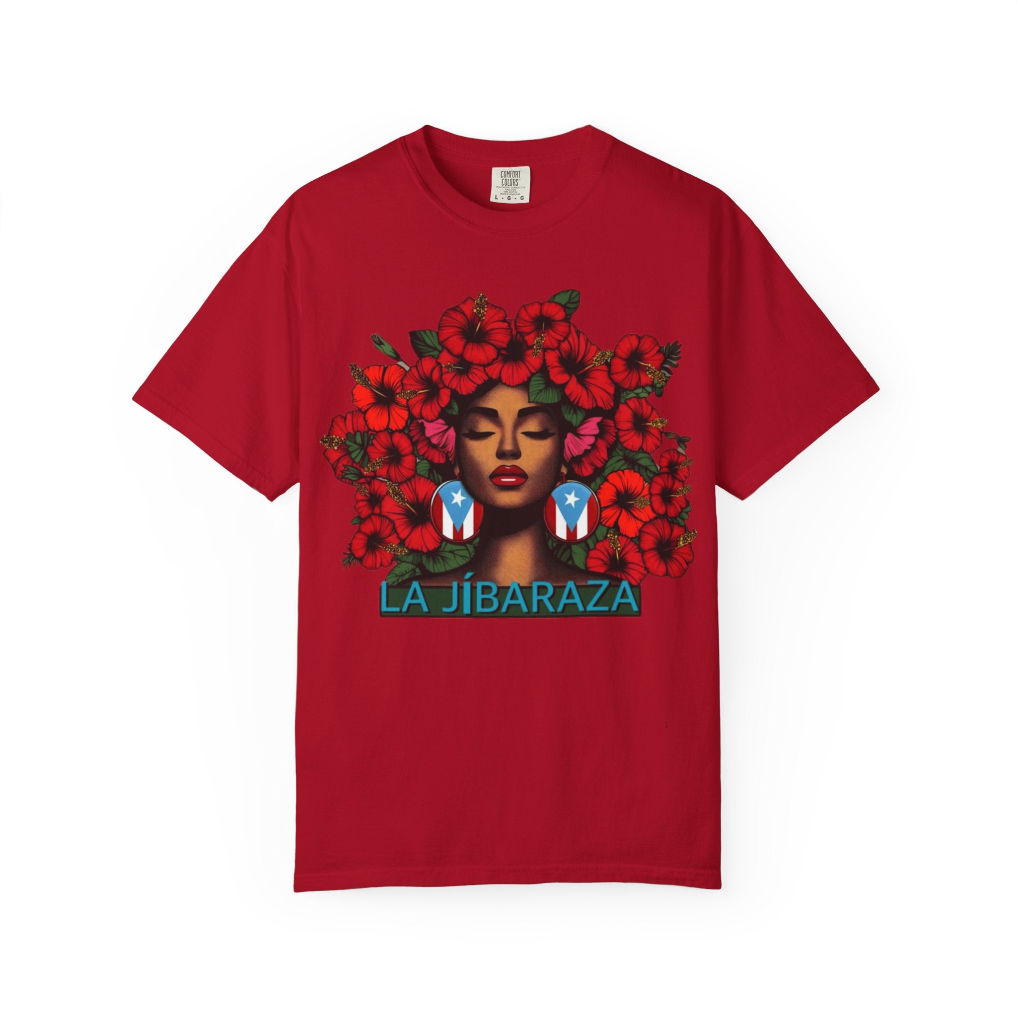 Puerto Rico Navidades T-Shirt — "La Jíbaraza" Floral Puerto Rican Pride Tee