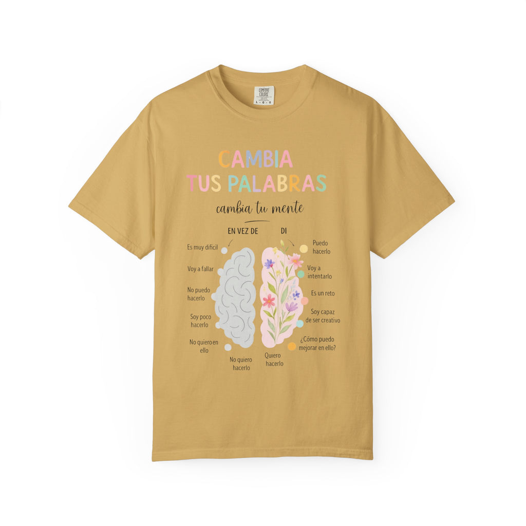 Cambia Tus Palabras Floral Positivity T-Shirt