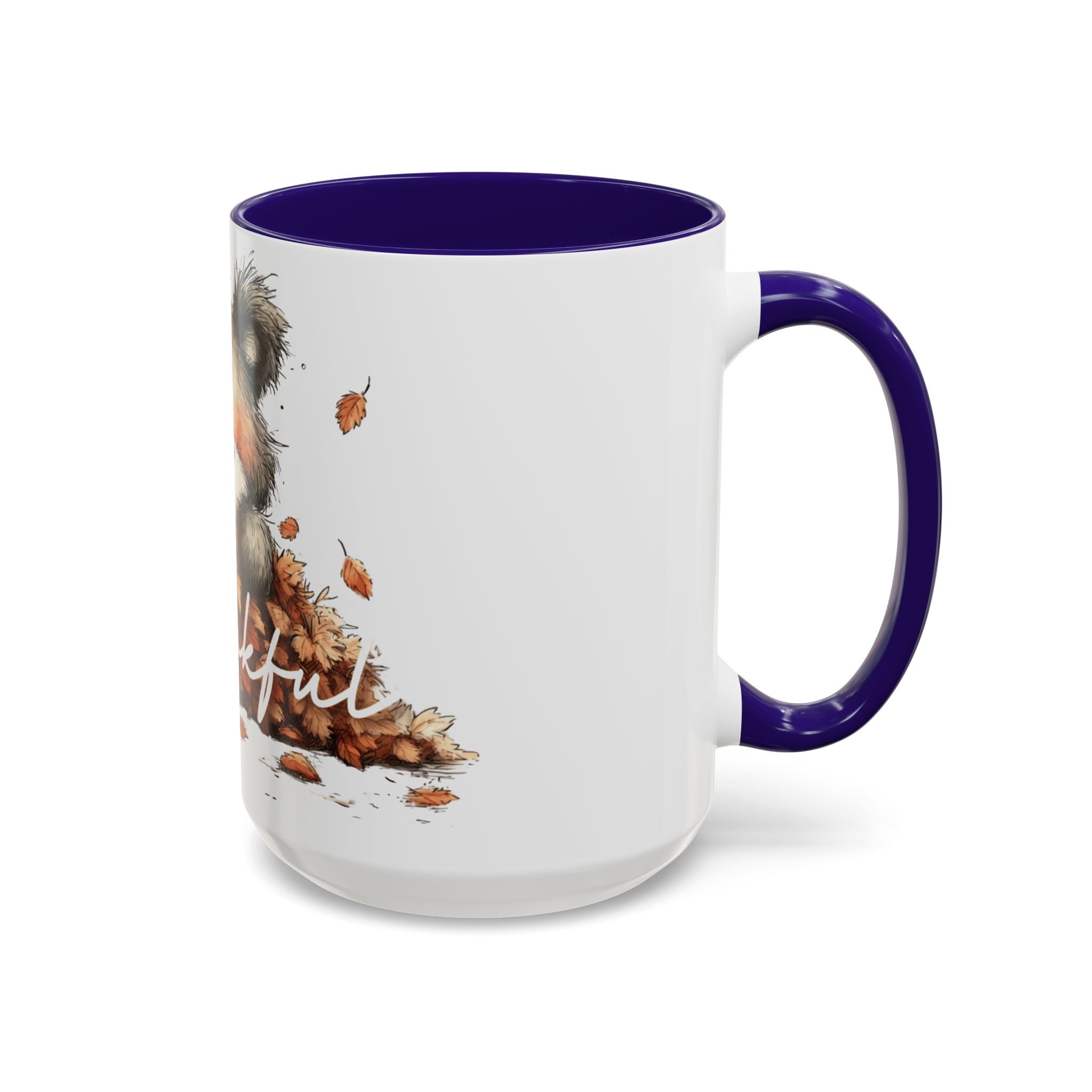 Thankful Bear Autumn Mug — Cute Fall Coffee Cup (11oz, 15oz)