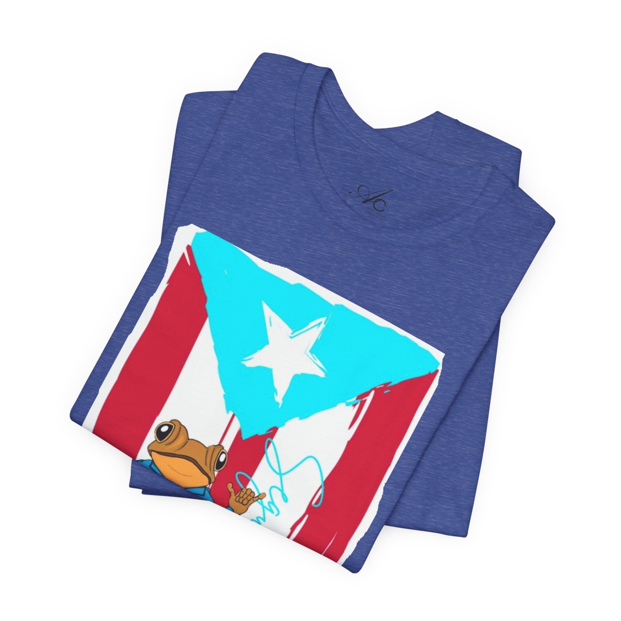 Puerto Rican Coqui Flag T‑Shirt  Boricua Pride Tee