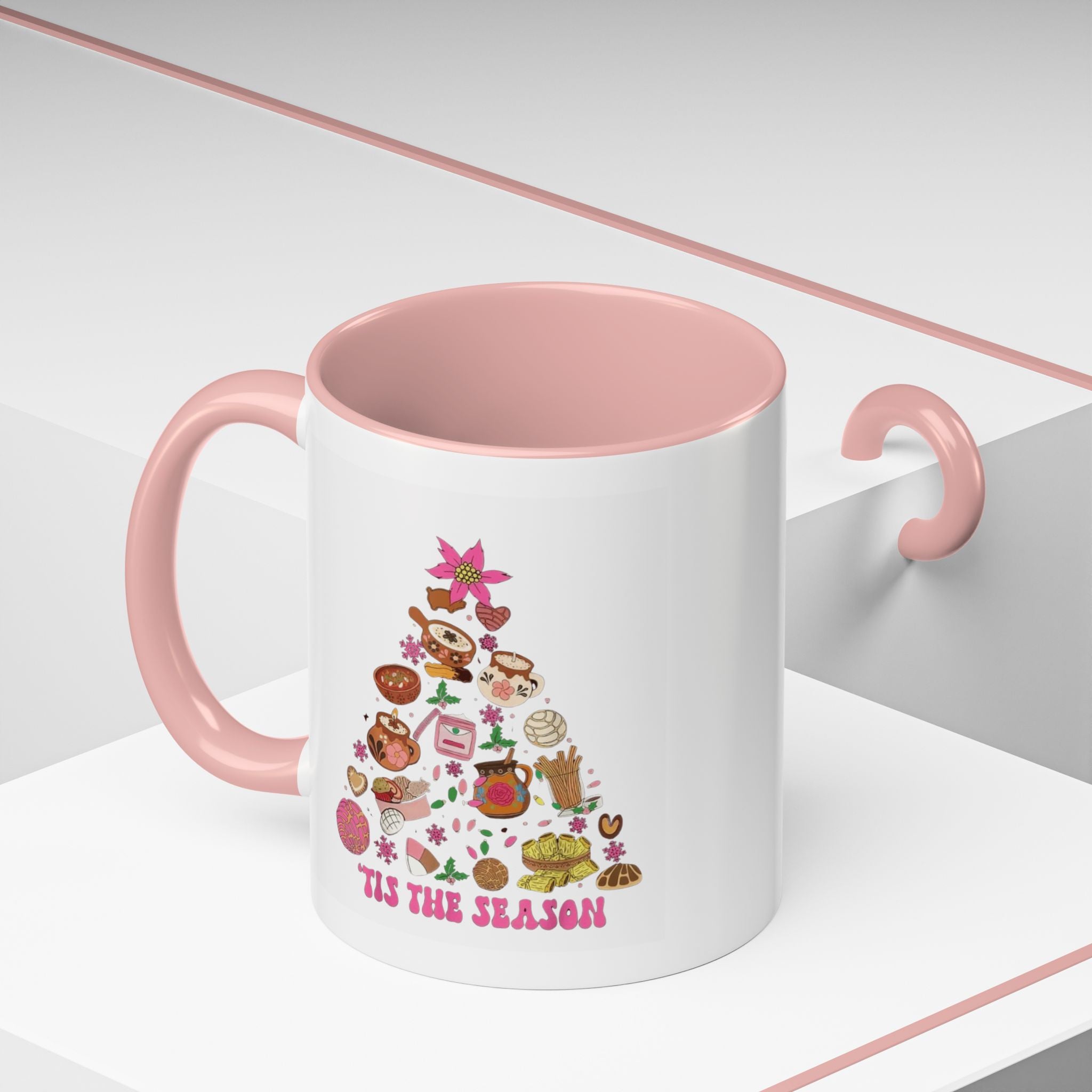 Coffee Mug - 'Tis the Season' Holiday Cookie Tree Accent Mug (11/15oz)