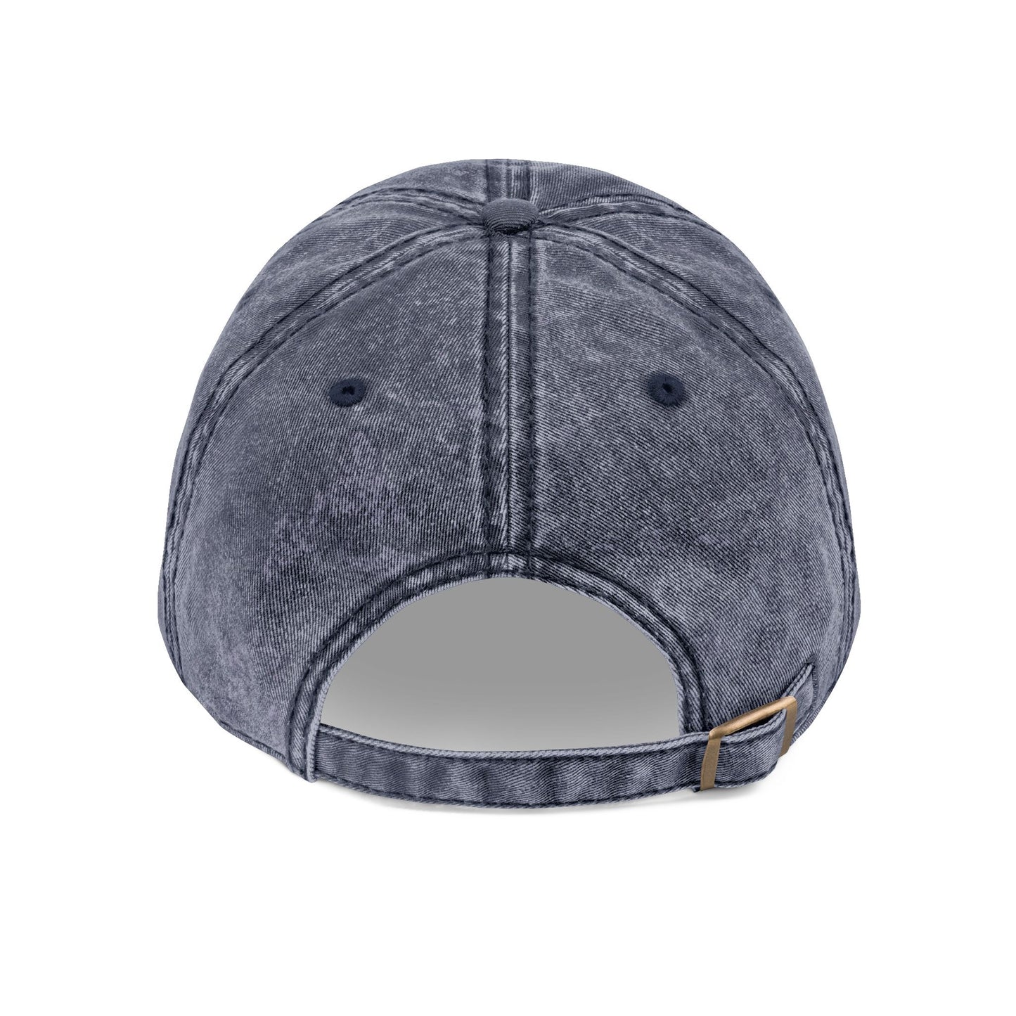 Vintage Embroidered Dad Cap – Unisex Cotton Hat with Distressed Look, Adjustable Fit, Classic Everyday Style