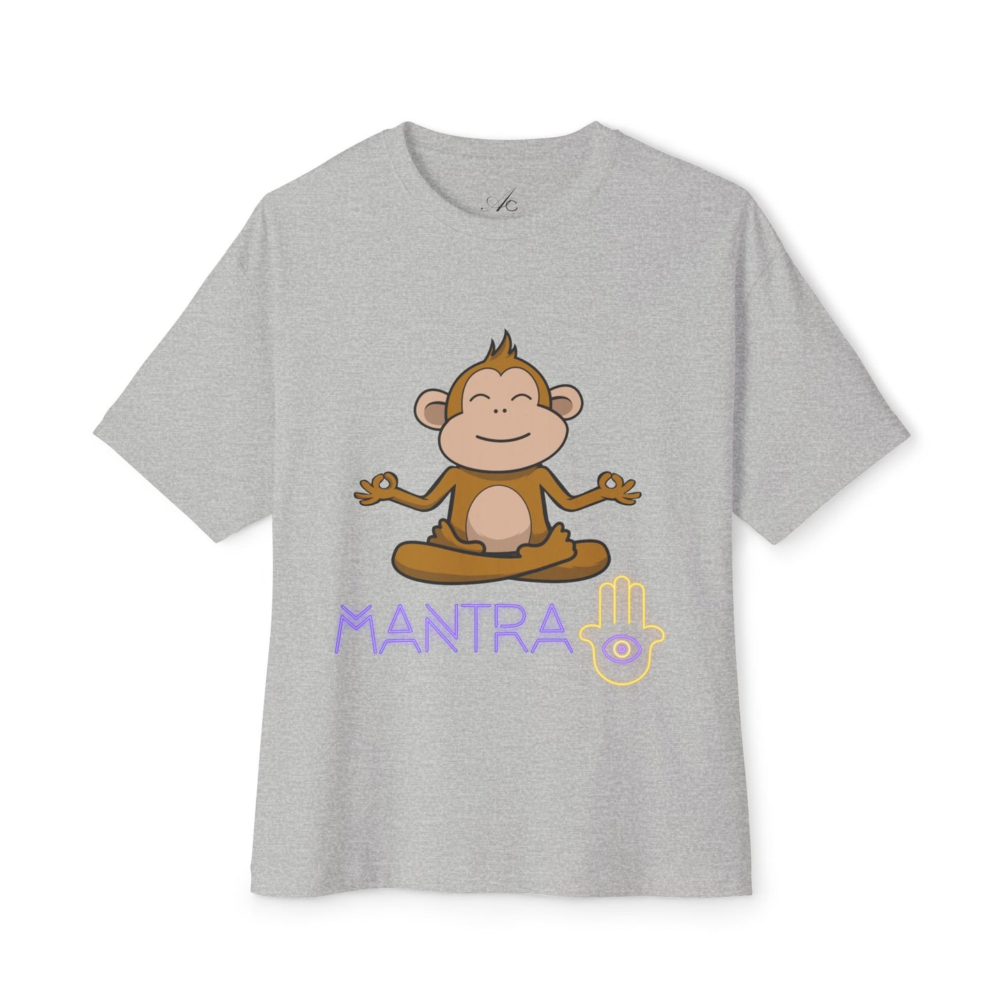 🧘‍♀️ Wear Your Peace. Mindful Monkey Graphic Tee | Unisex Boxy T-Shirt for Yoga Lovers, Gifts for Him/Her, Relaxation Apparel, Meditative Wear, Casual Streetwear