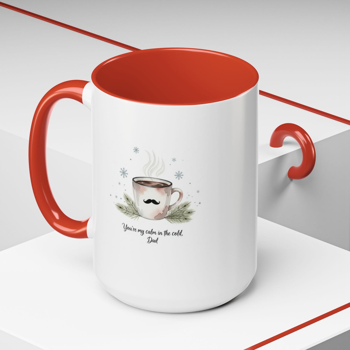 Holiday Coffee Cups with Festive Quotes & Designs Personalized Dad Coffee Mug You're my reason in the world