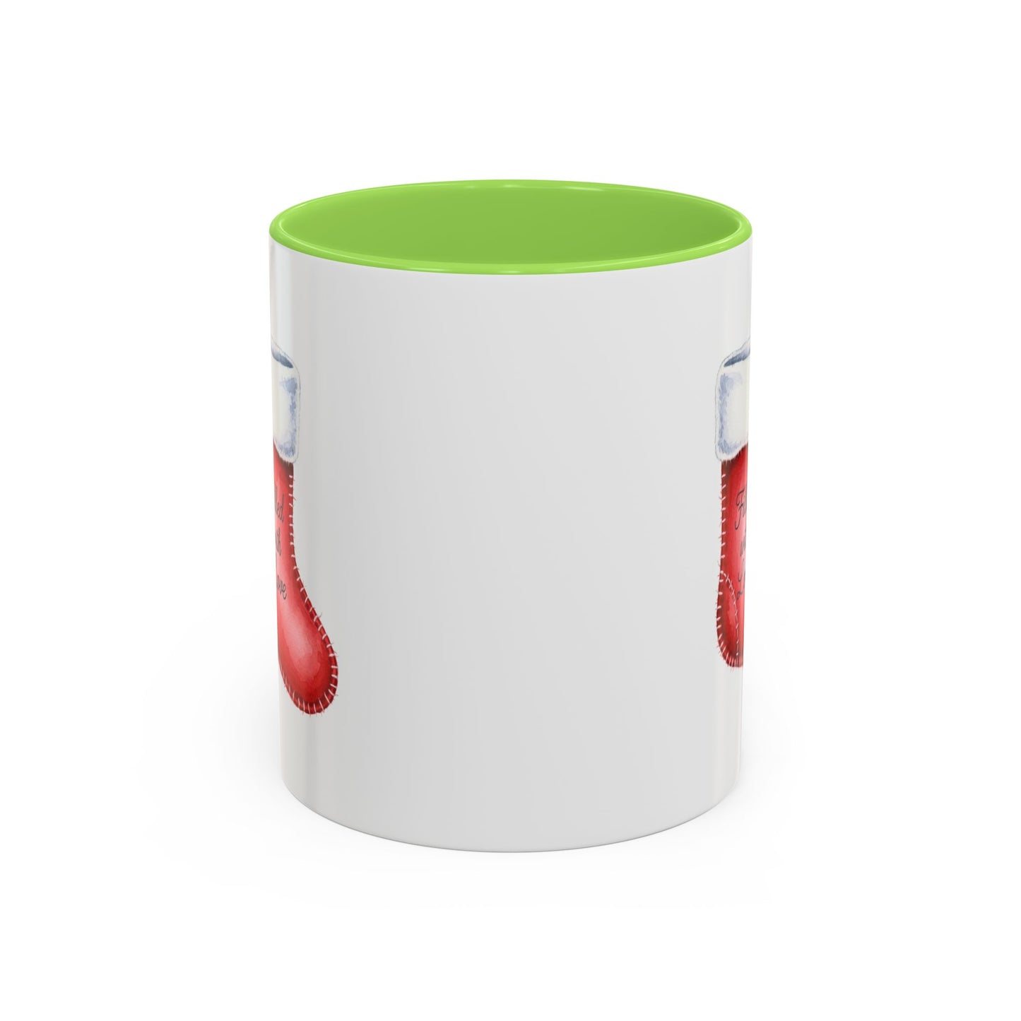 Holiday Mugs Christmas Gift Ideas Hot Cocoa & Coffee Cup Designs Filled with Love - Colorful 11oz & 15oz