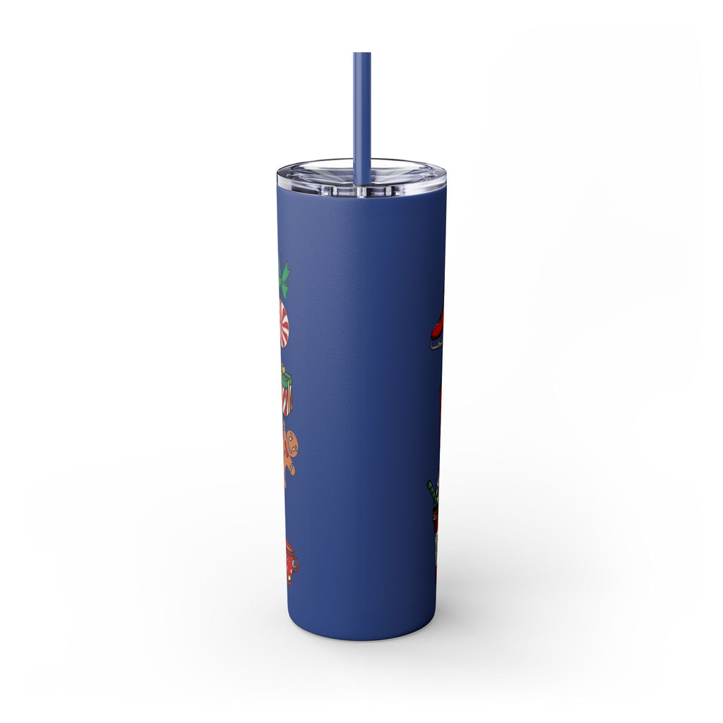 Emergency Department Nurse Christmas Skinny Tumbler - 20oz Holiday Medical Travel Cup with Straw Medical Christmas Mug