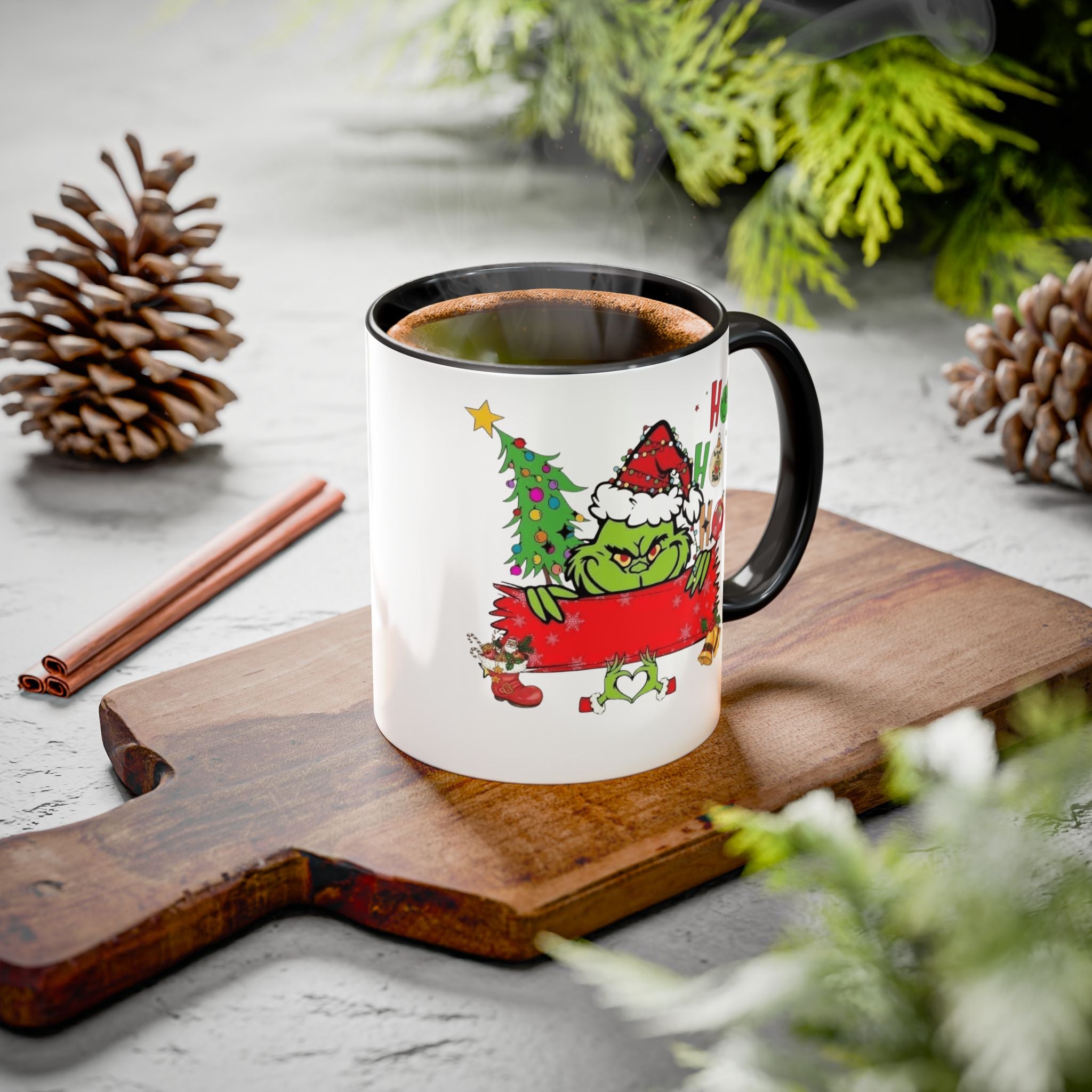 Christmas Grinch Mug (11oz & 15oz)  Funny Holiday Coffee Cup with Grinch Illustration Christmas Mugs Collection!