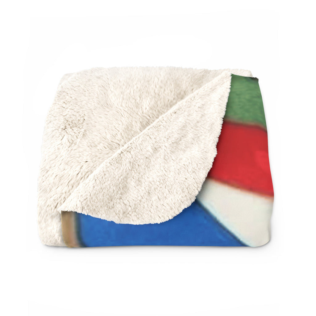 Sherpa Fleece Blanket  Puerto Rican Three Kings Day (Feliz Día de Reyes) Kids Design
