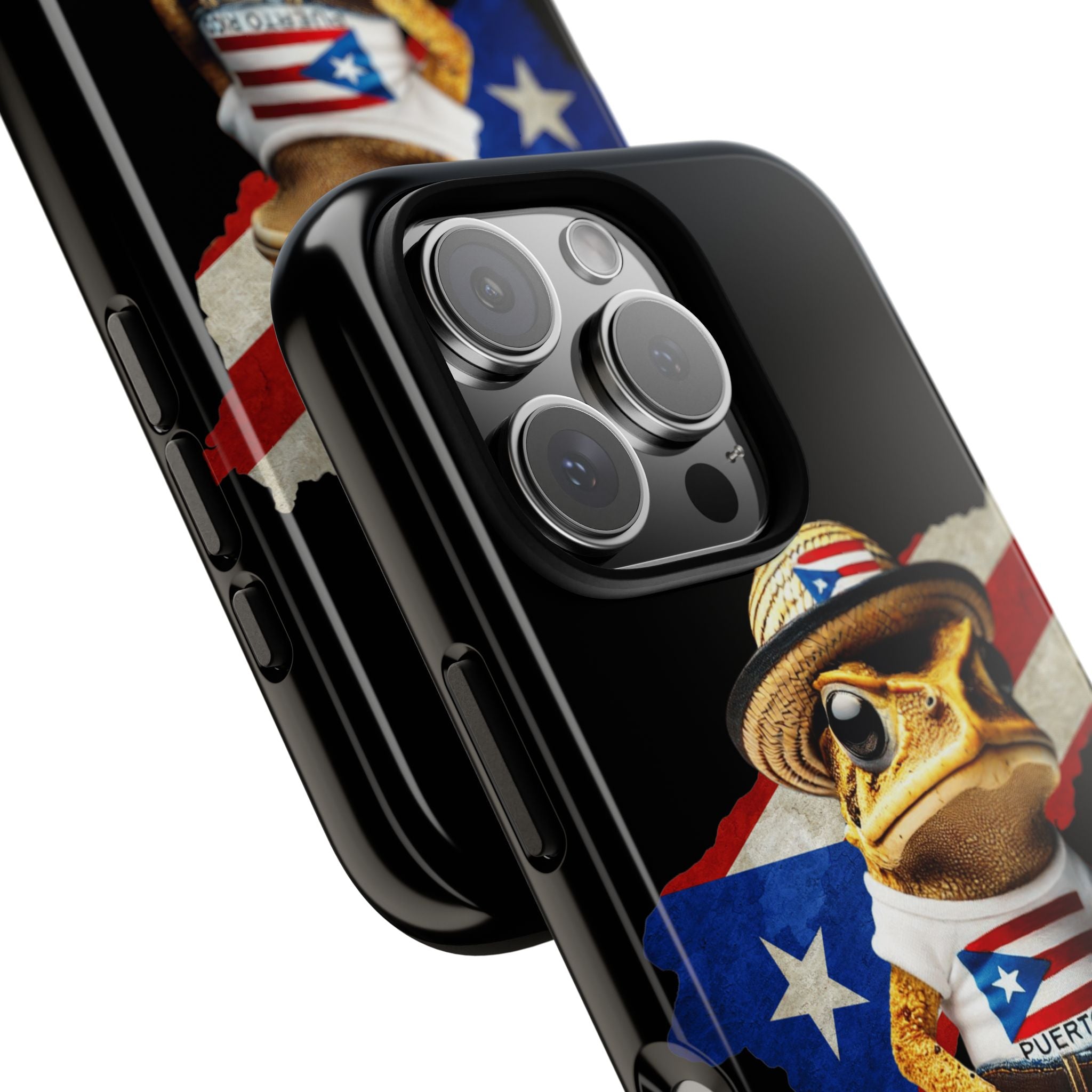 Puerto Rican Frog Tough Phone Case  Puerto Rico Flag Patriotic Protective Case