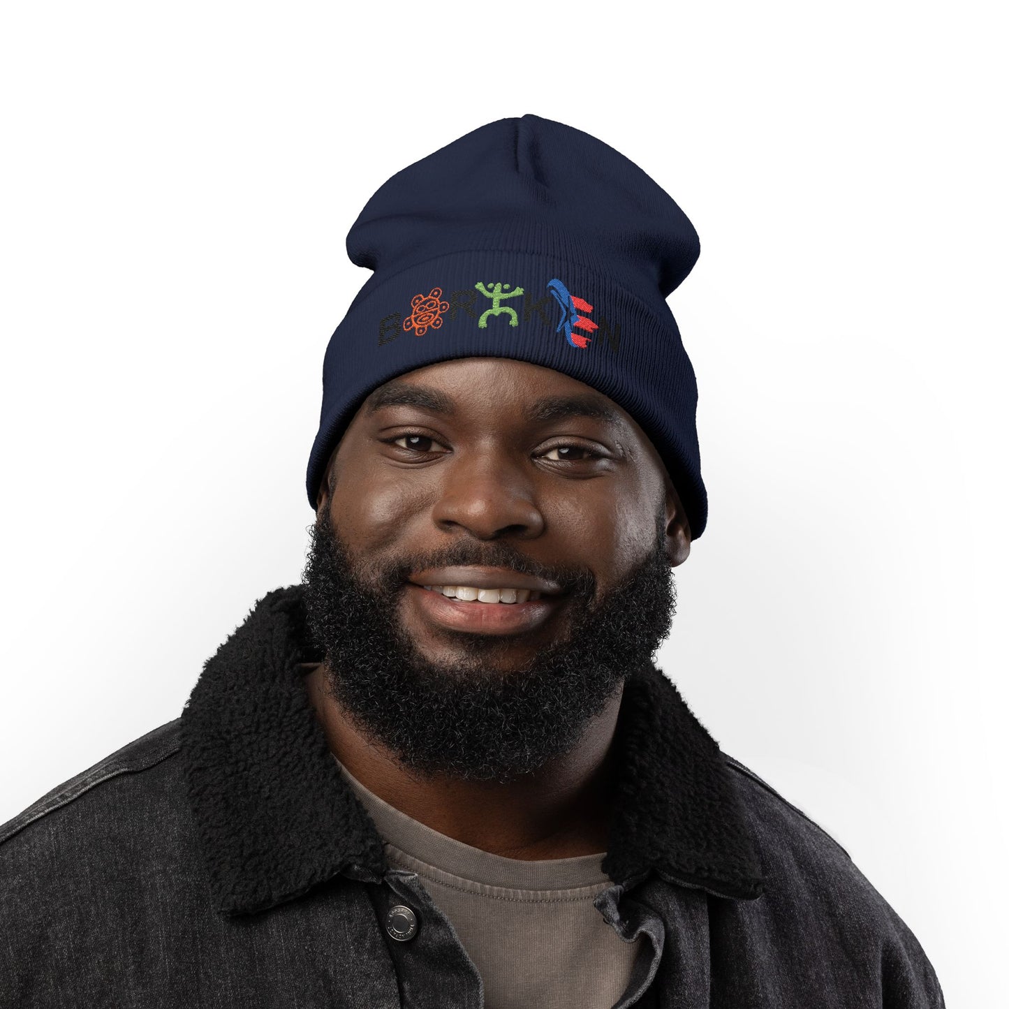 Boricua Winter Beanie – Puerto Rico Pride Knit Hat — Colorful Borough Icon Letters