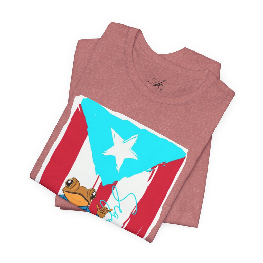 Puerto Rican Coqui Flag T‑Shirt  Boricua Pride Tee