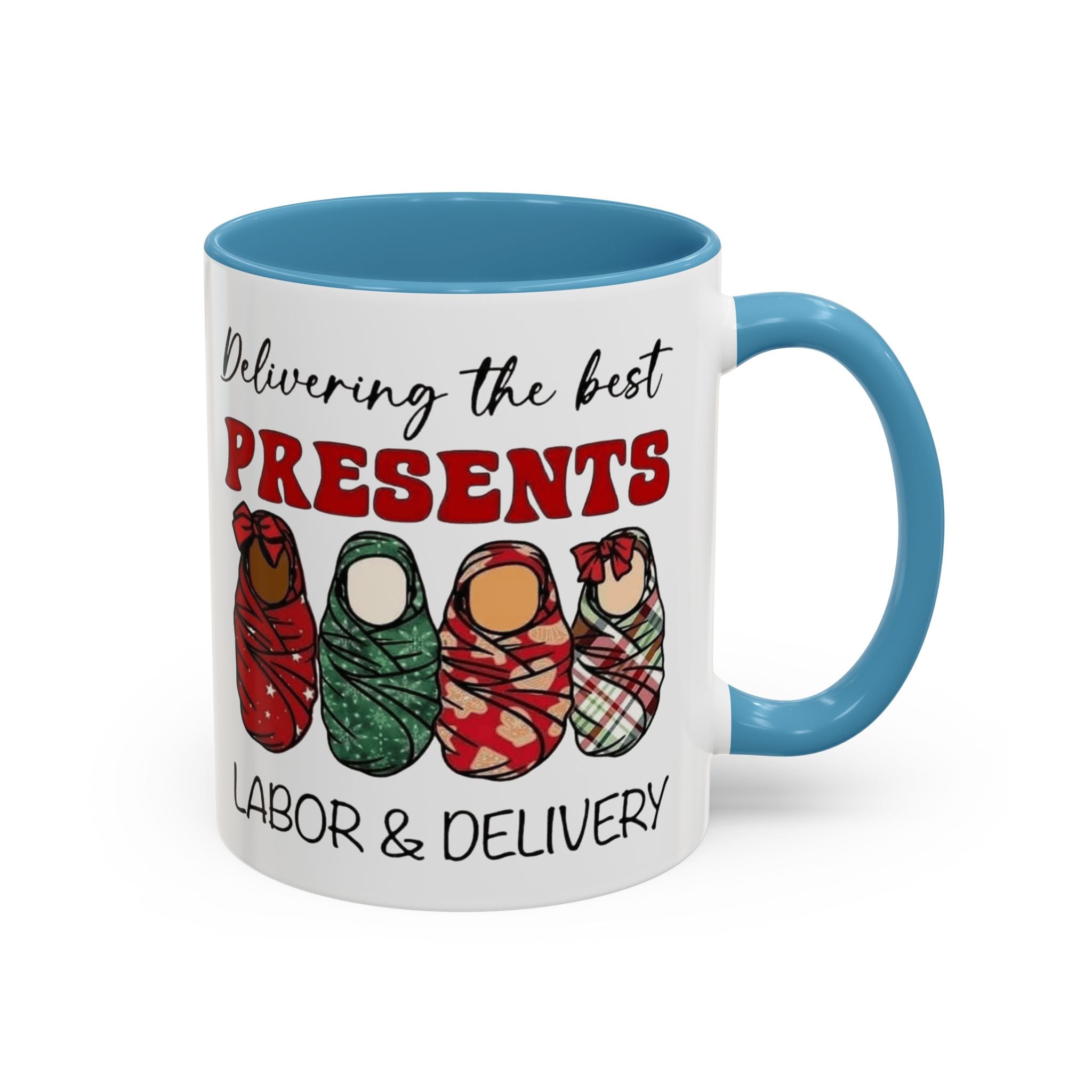 Christmas Presents Delivery Coffee Mug — "Delivering the Best Presents" Accent Mug Medical Christmas Mug,