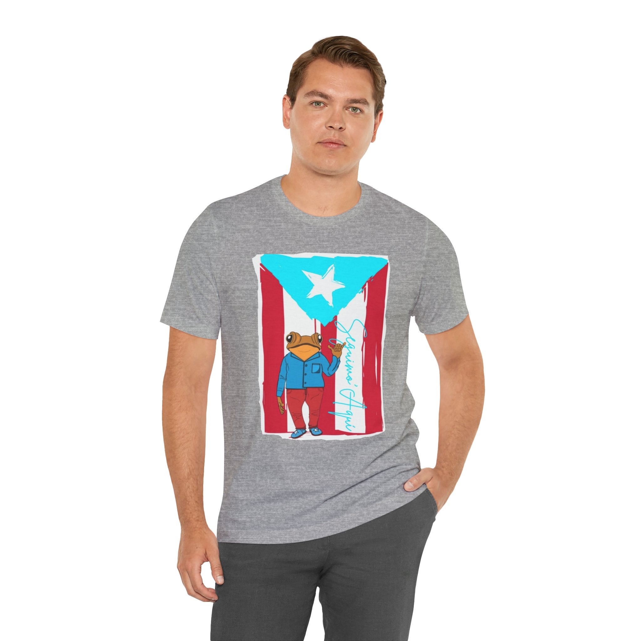 Puerto Rican Coqui Flag T‑Shirt  Boricua Pride Tee